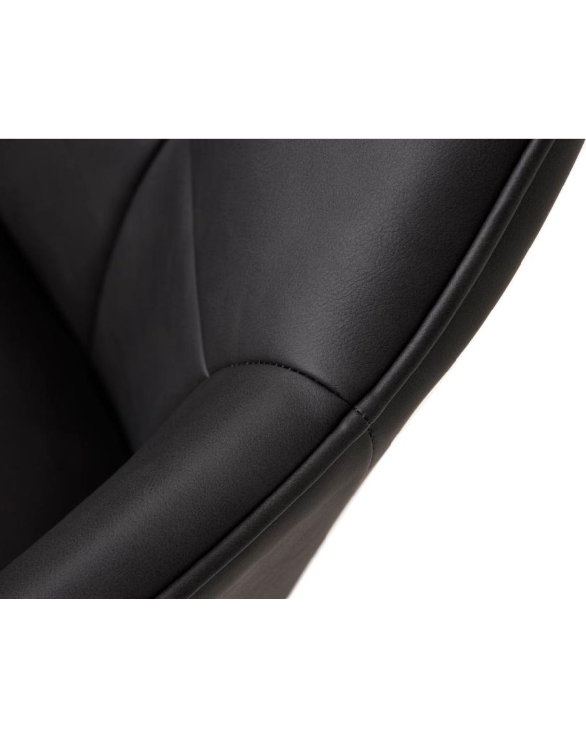 krzesło do jadalni nolan z podłokietnikami, ekoskóra, czarne (50800002)