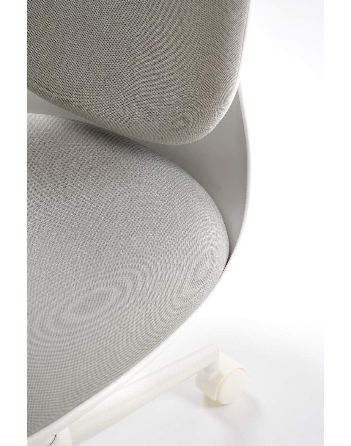 fotel obrotowy dla dzieci orion 2, biały/jasny popiel