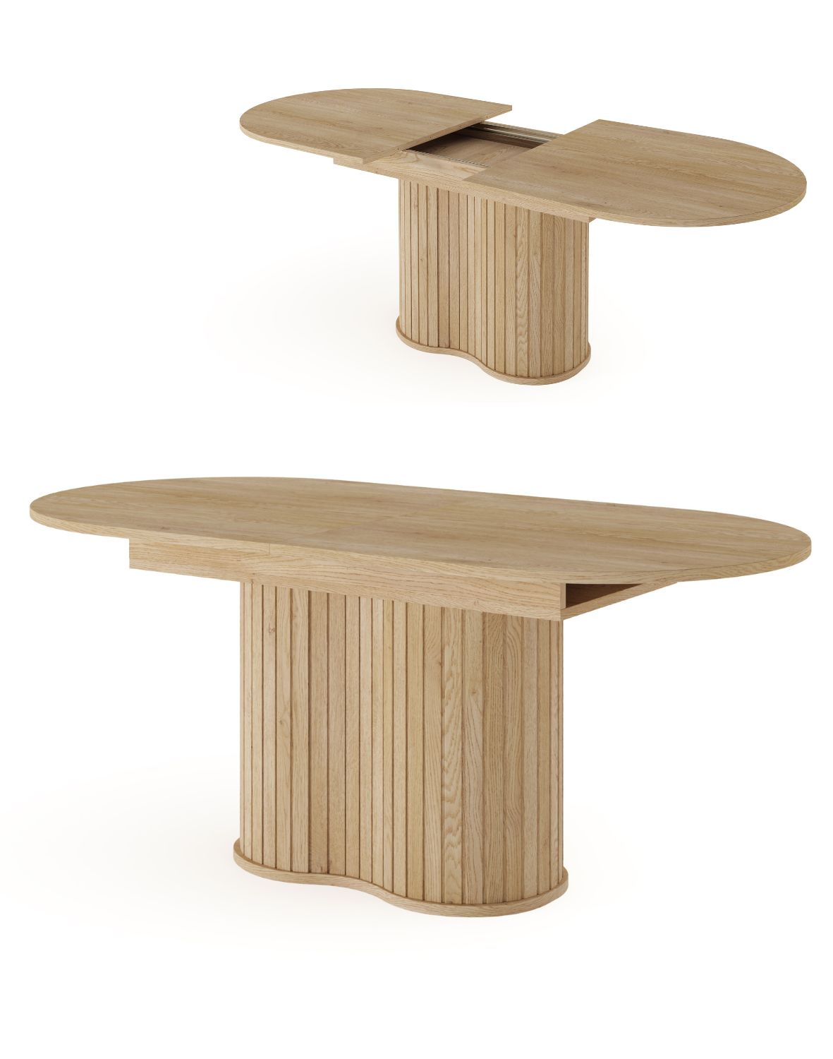 rozkładany stół owalny z lamelami lovi 180