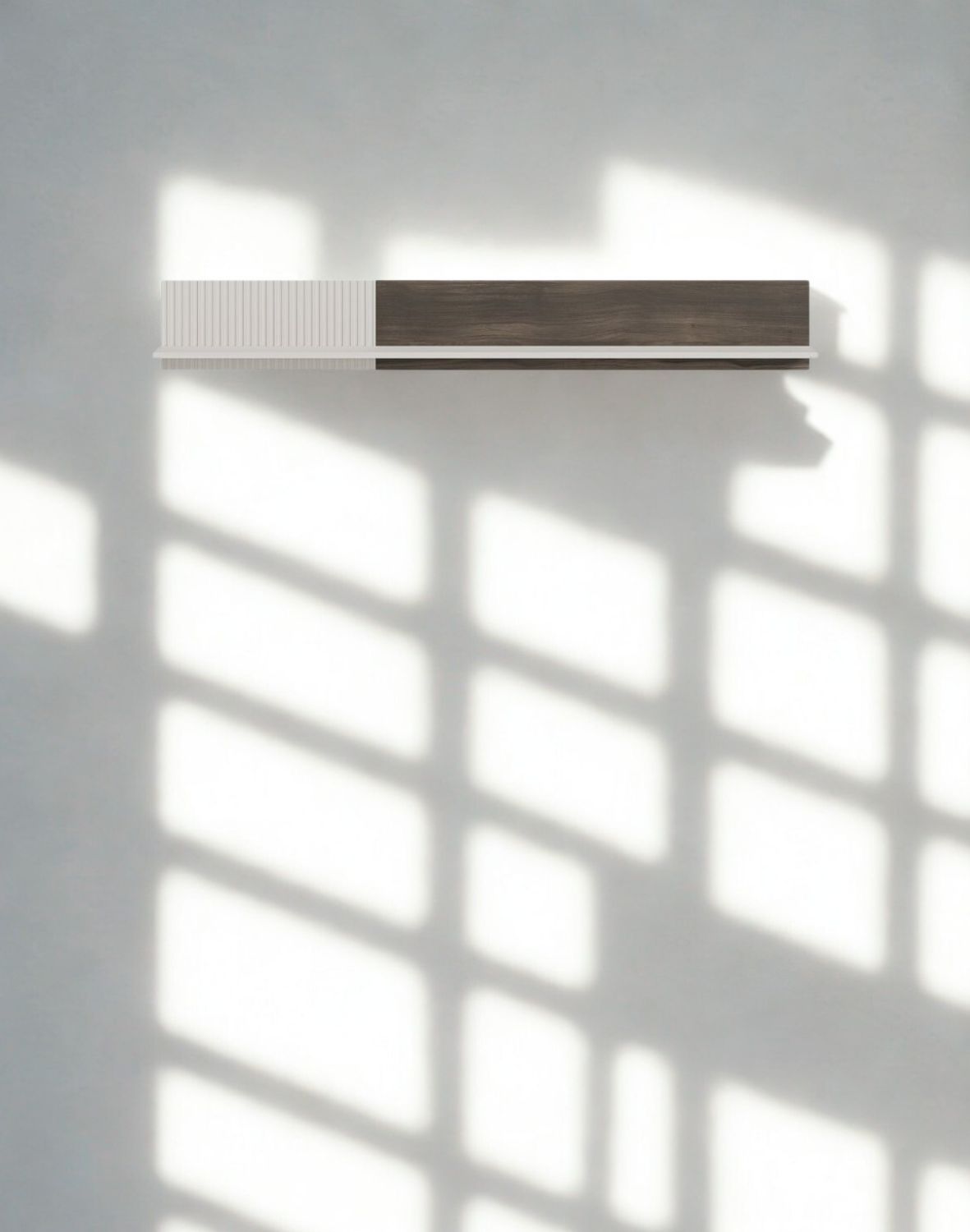 Półka P-2 Random, kaszmir/orzech