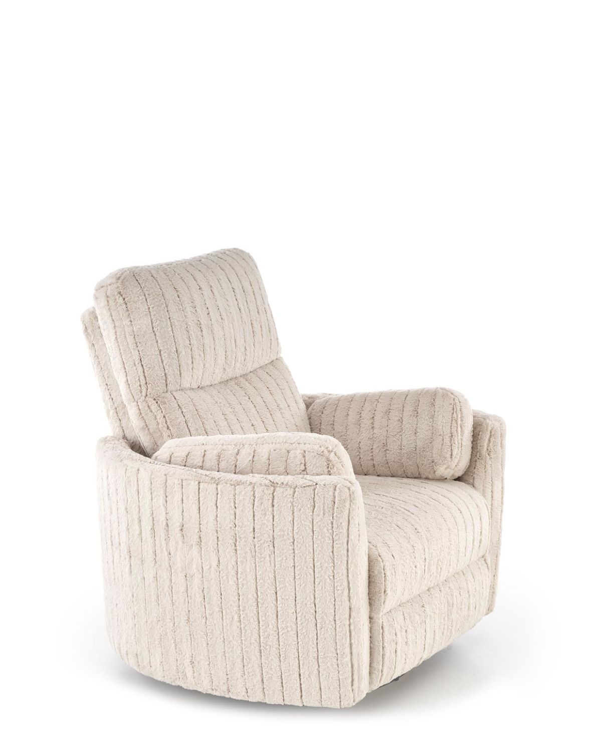 fotel pegas z funkcją elektrycznego rozkładania, obracania i kołyski, beżowy