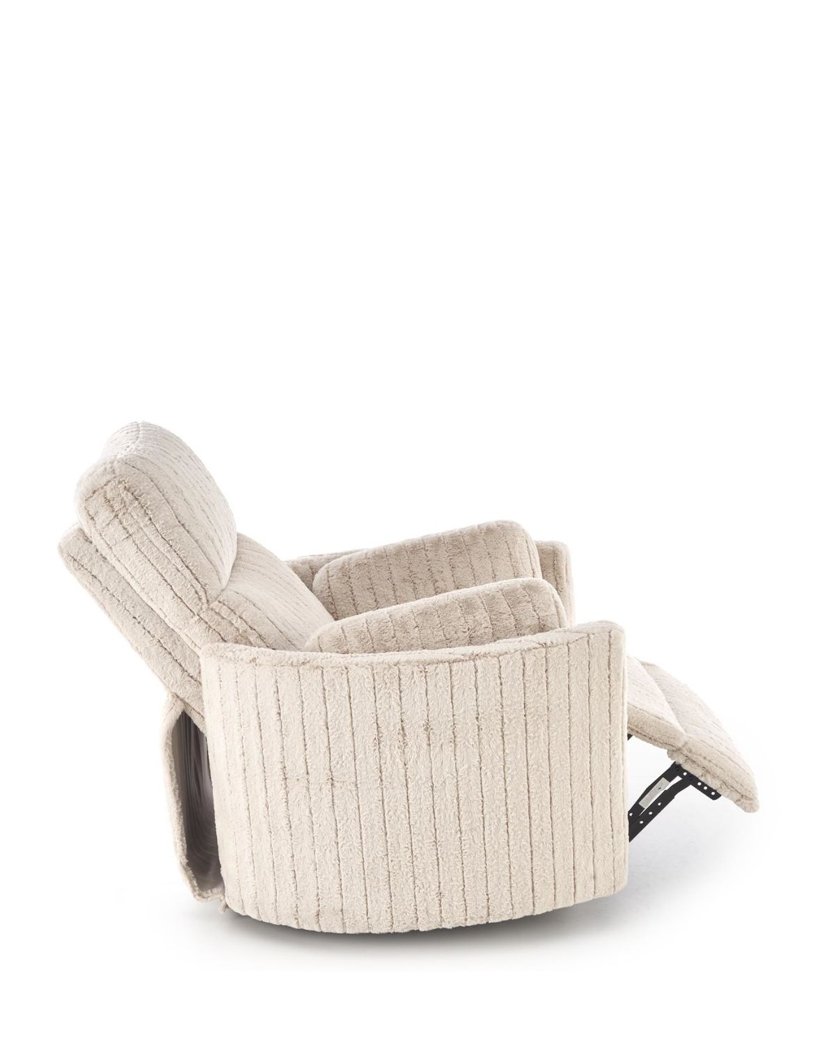 fotel pegas z funkcją elektrycznego rozkładania, obracania i kołyski, beżowy