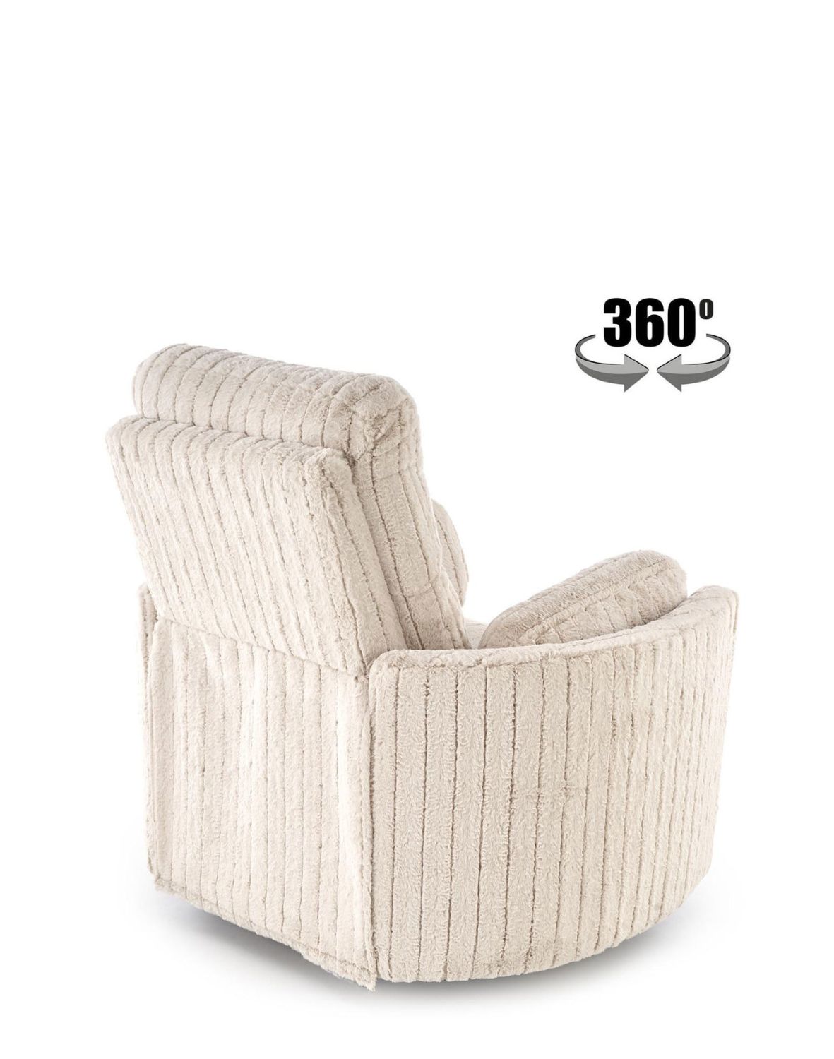 fotel pegas z funkcją elektrycznego rozkładania, obracania i kołyski, beżowy