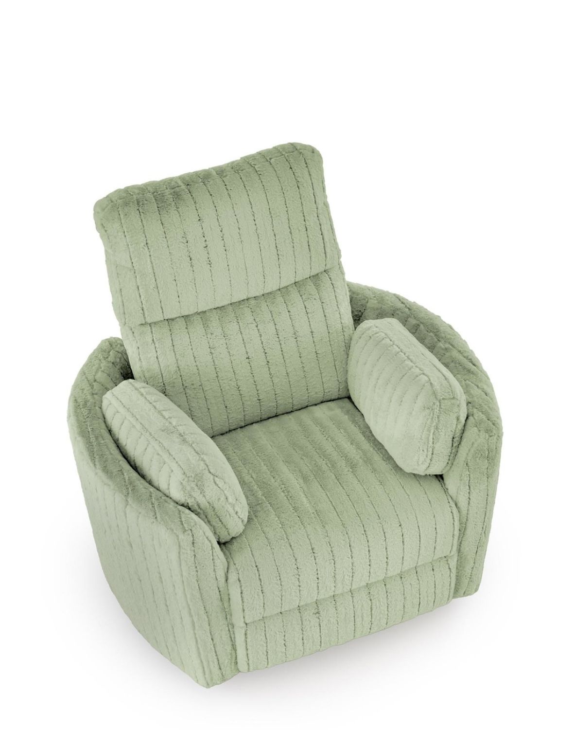 fotel pegas z funkcją elektrycznego rozkładania, obracania i kołyski, miętowy