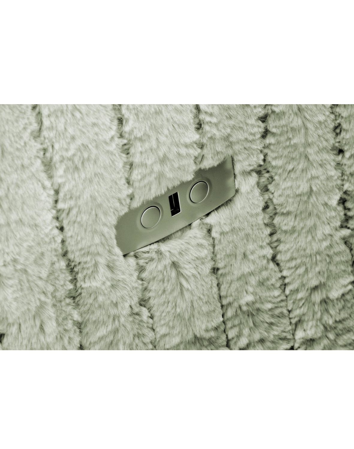 fotel pegas z funkcją elektrycznego rozkładania, obracania i kołyski, miętowy