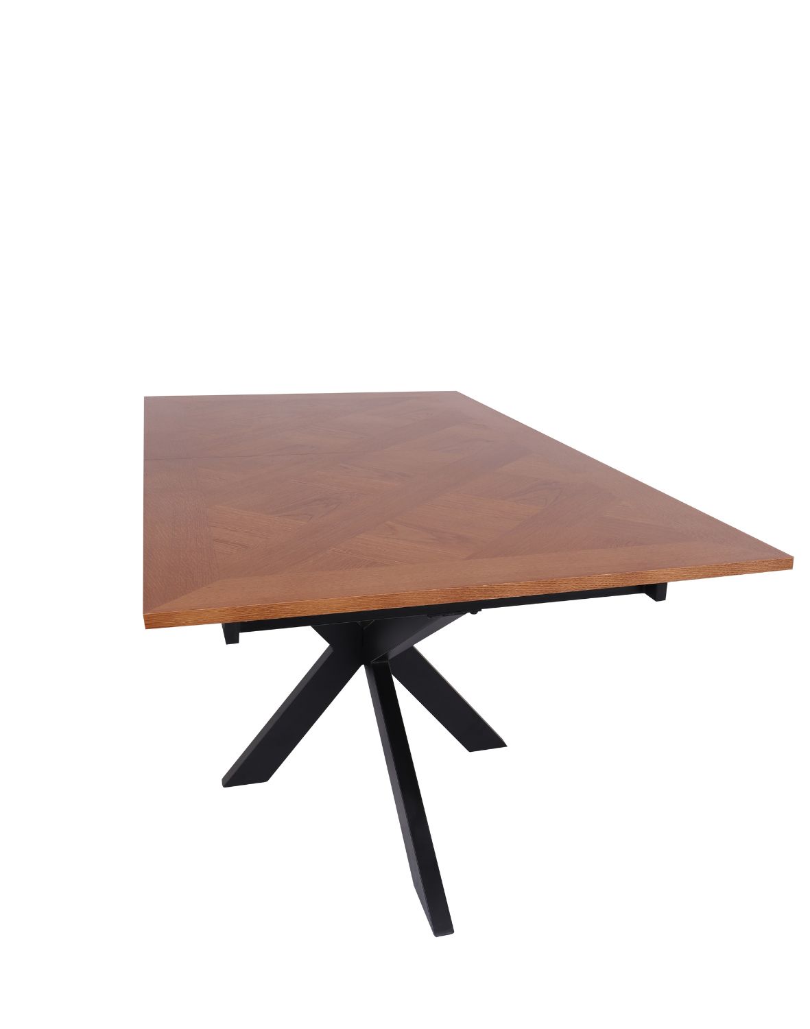 stół rozkładany, prostokątny pietro z jodełką, 160 cm - 200 cm, ciemny orzech