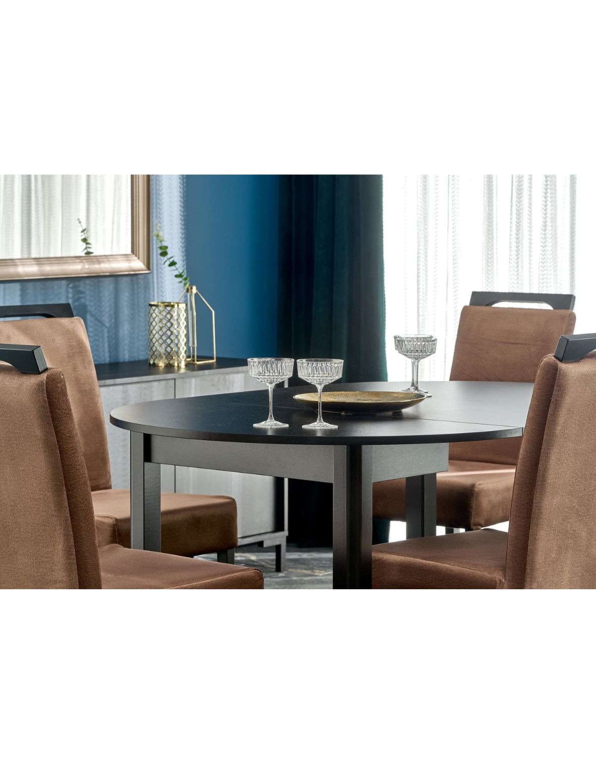 stół rozkładany ringo, czarny