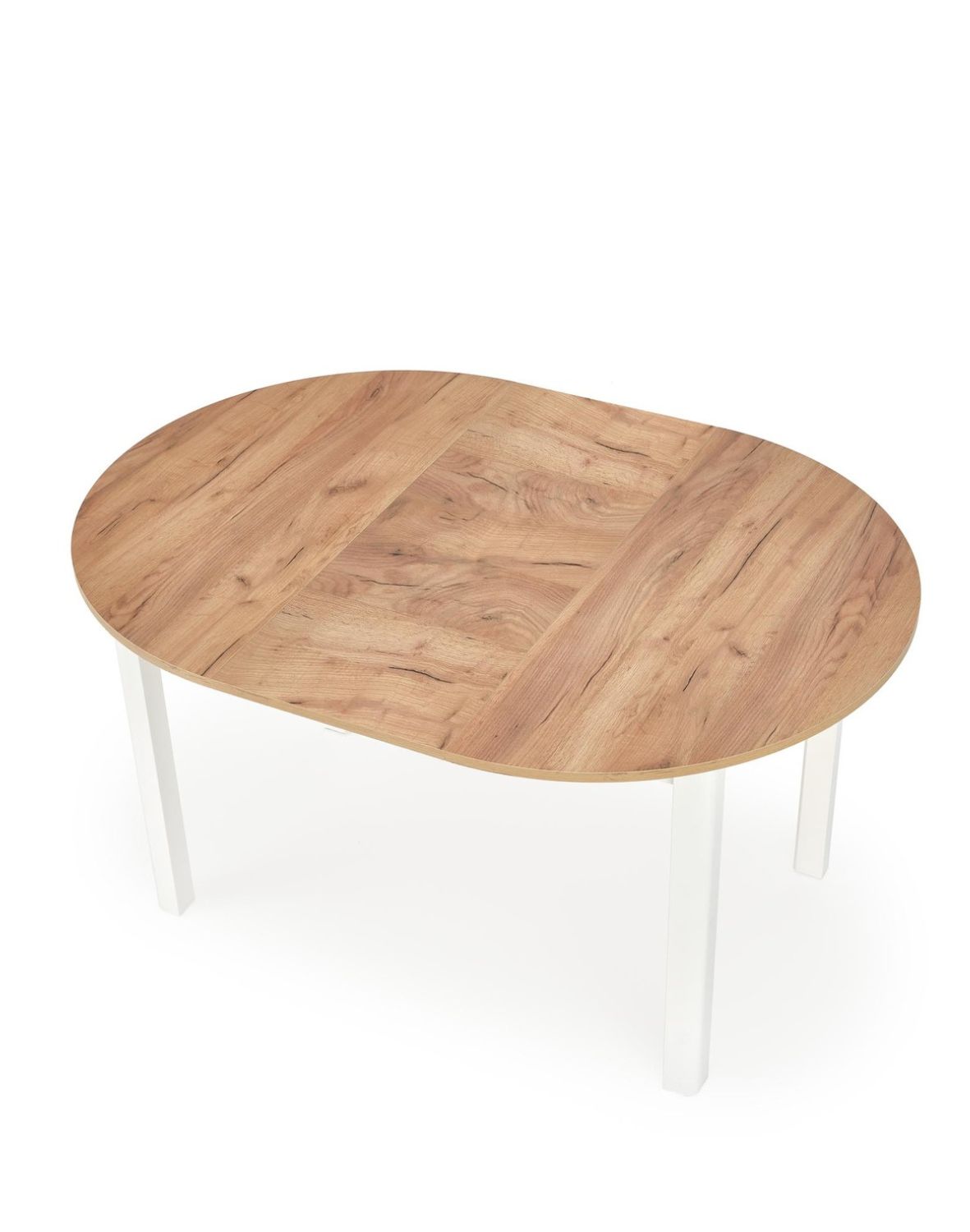 stół rozkładany ringo, dąb craft/biały
