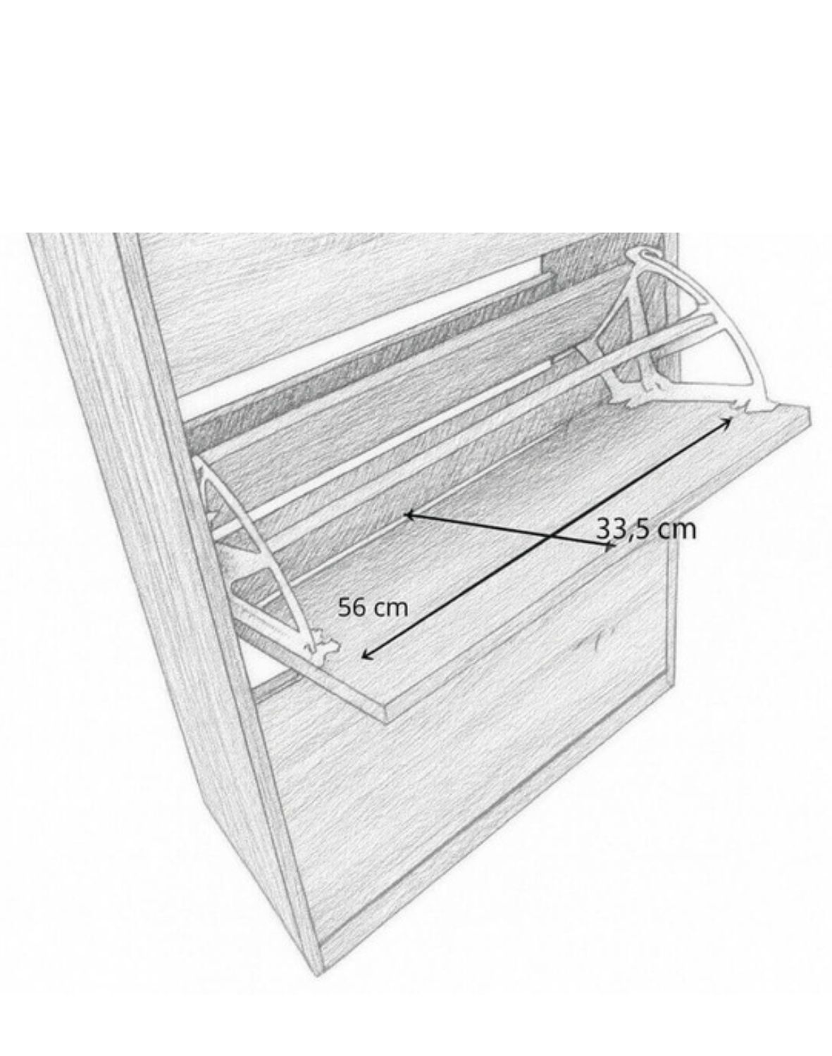 szafka na buty rivo wood