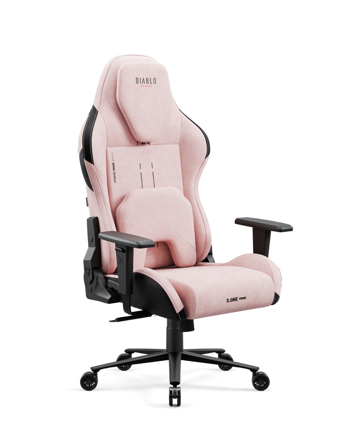 rożowy fotel gamingowy, fotel diablo x-one prime