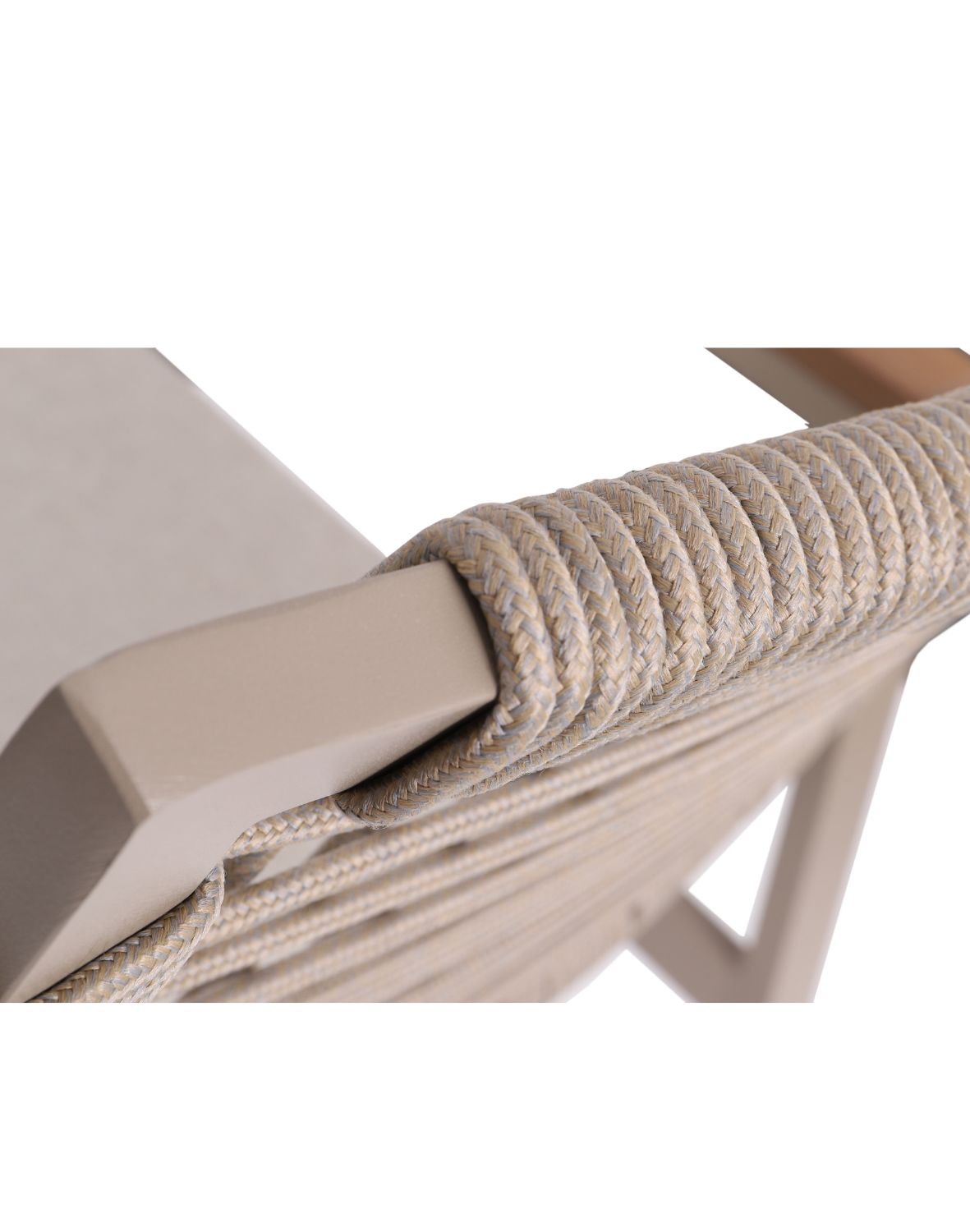 zestaw ogrodowy 6 osobowy santos, aluminiowy, taupe