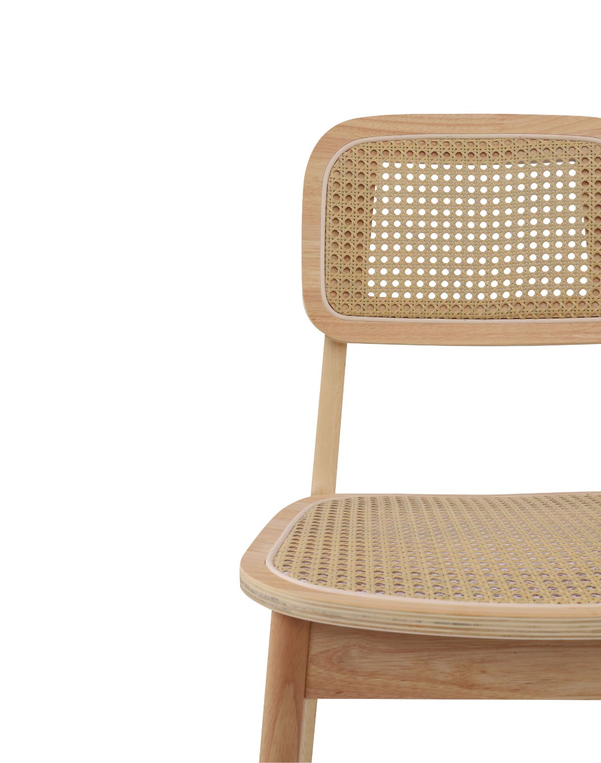 krzesło savio light z litego drewna kauczukowego, rattan