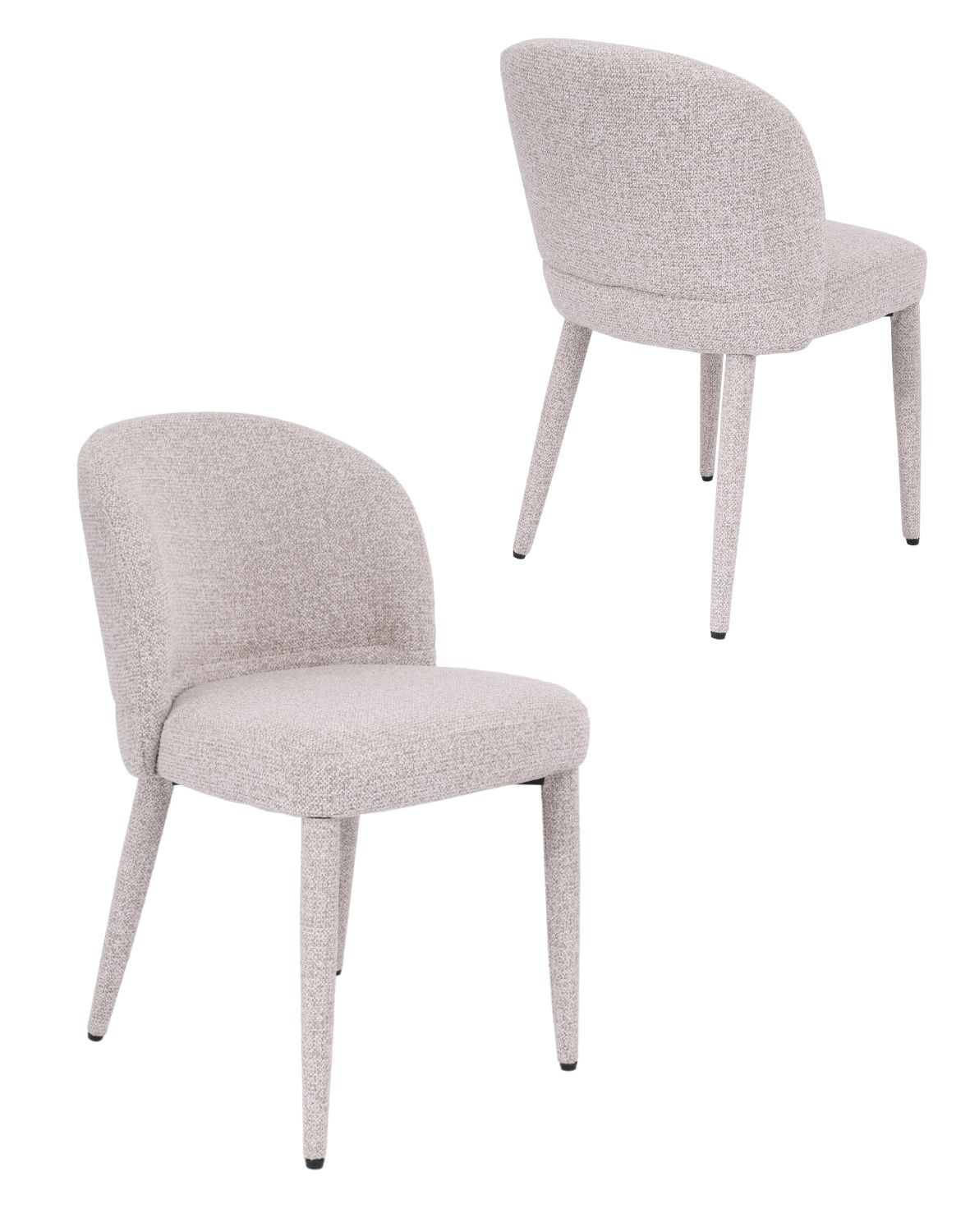 krzesło do jadalni serena, beżowe, tapicerowane