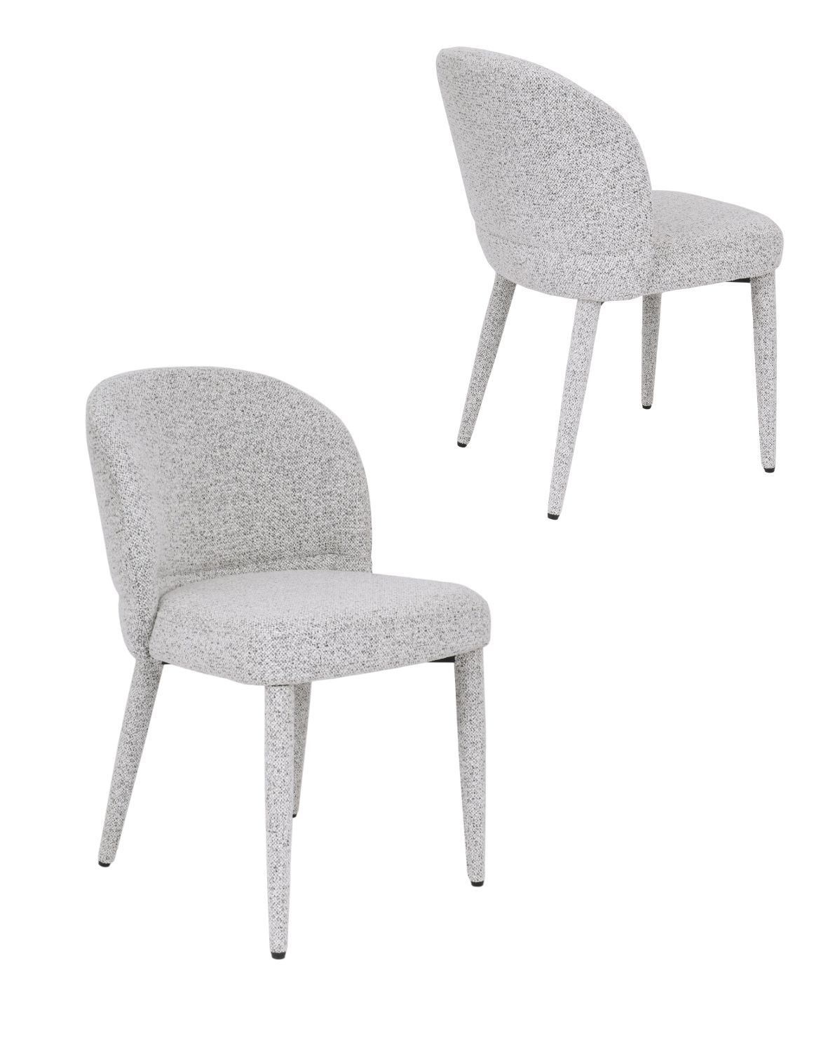 krzesło do jadalni serena, szare, tapicerowane