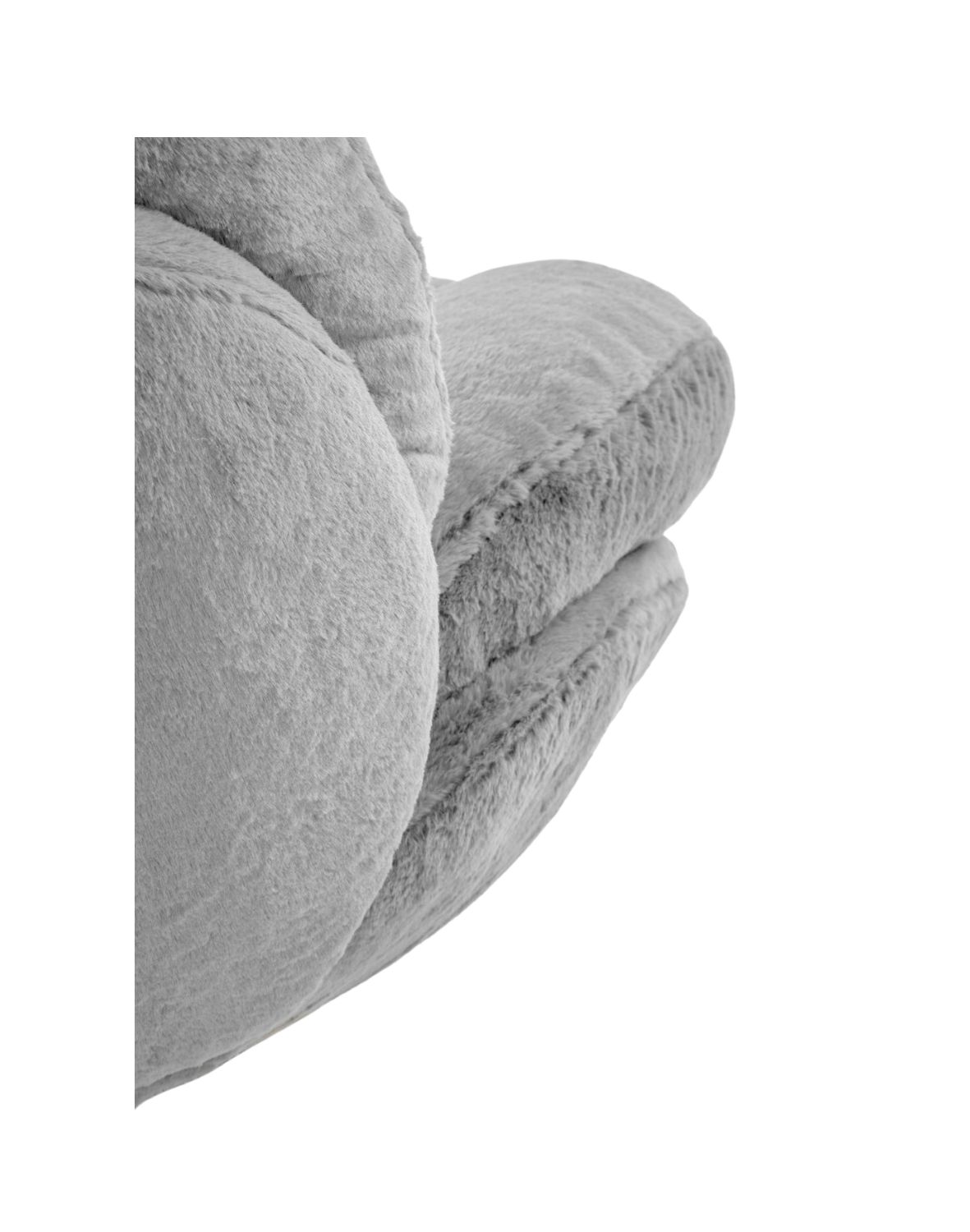 fotel wypoczynkowy shell szary, obrotowy 360°, nowoczesny design