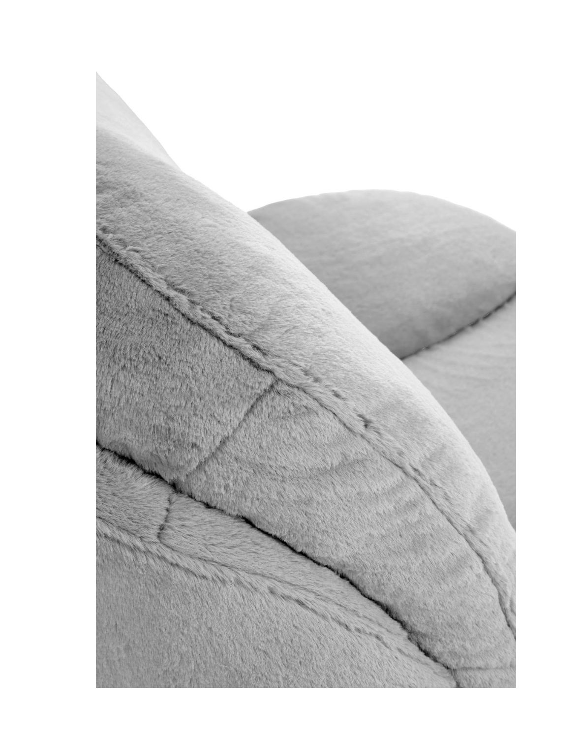 fotel wypoczynkowy shell szary, obrotowy 360°, nowoczesny design