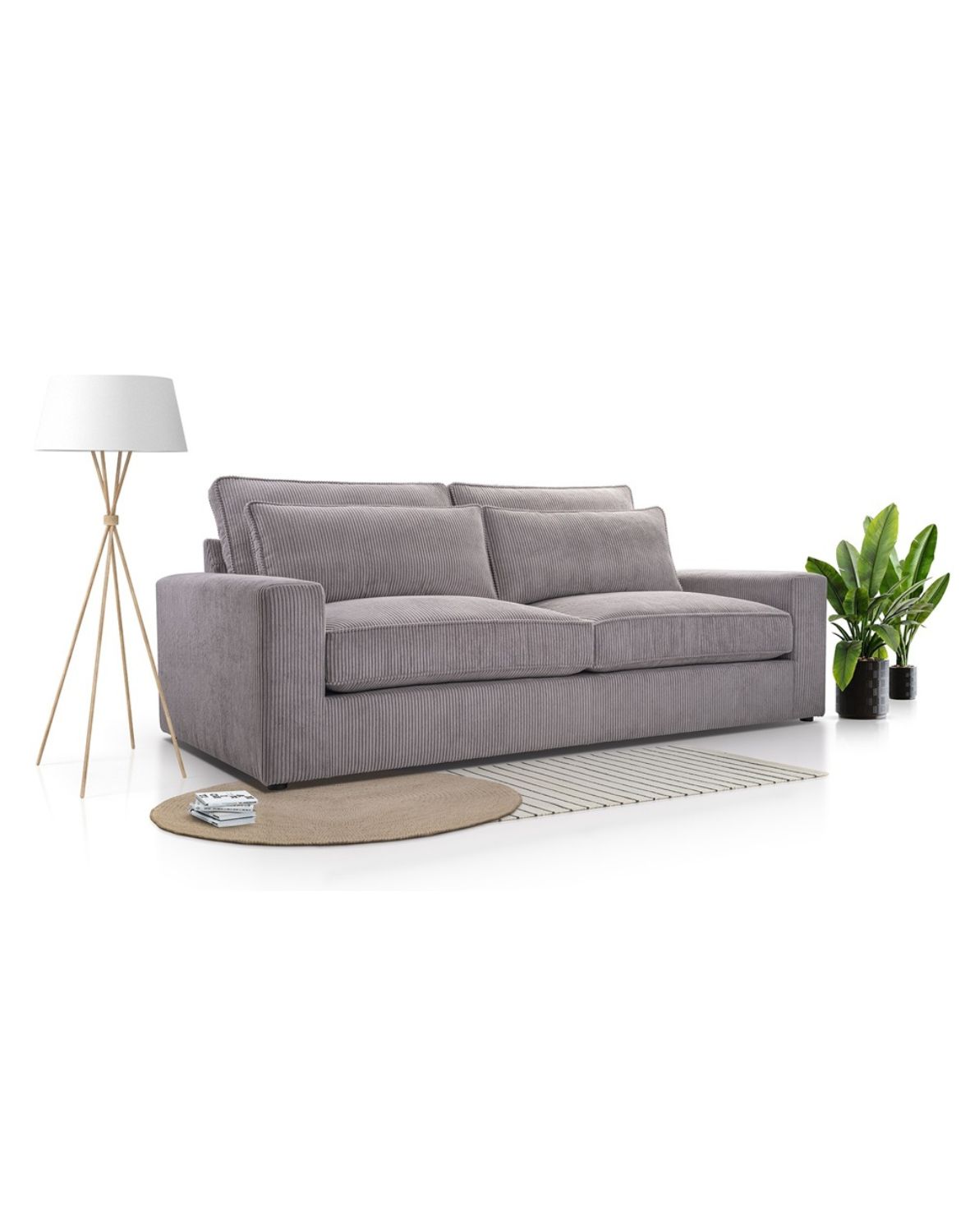 nowoczesna sofa 3-osobowa coco 221 cm