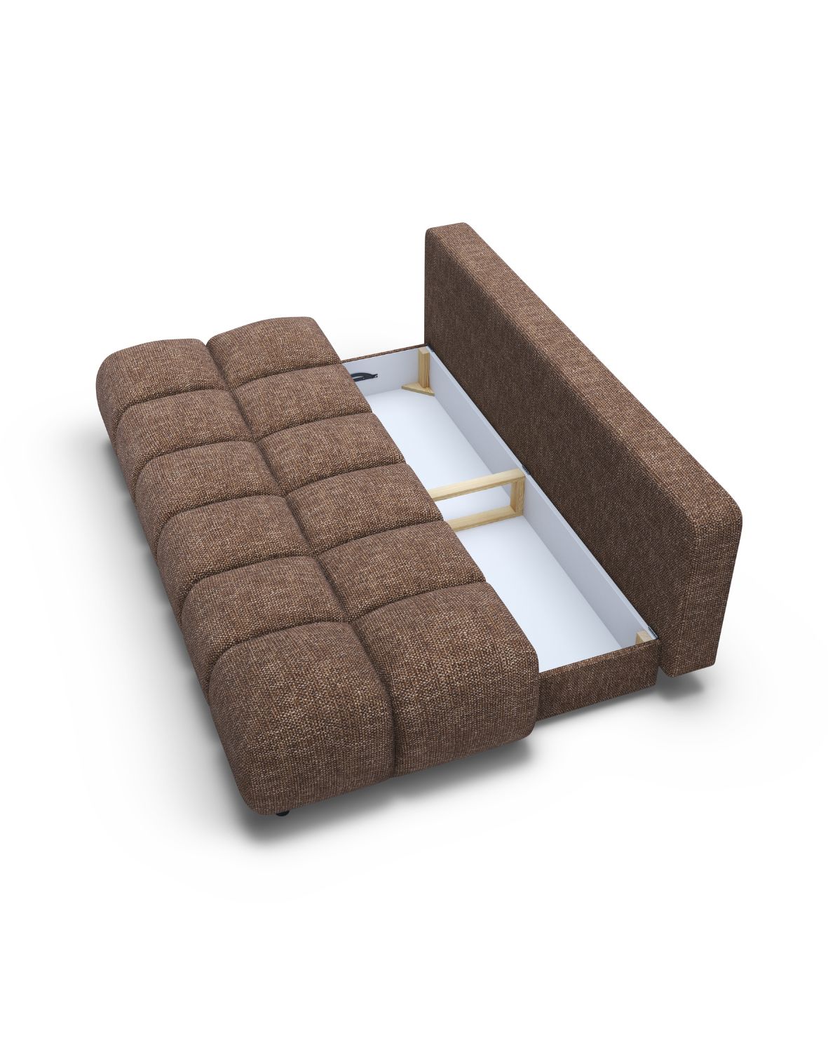 brązowa sofa moko z funkcją spania