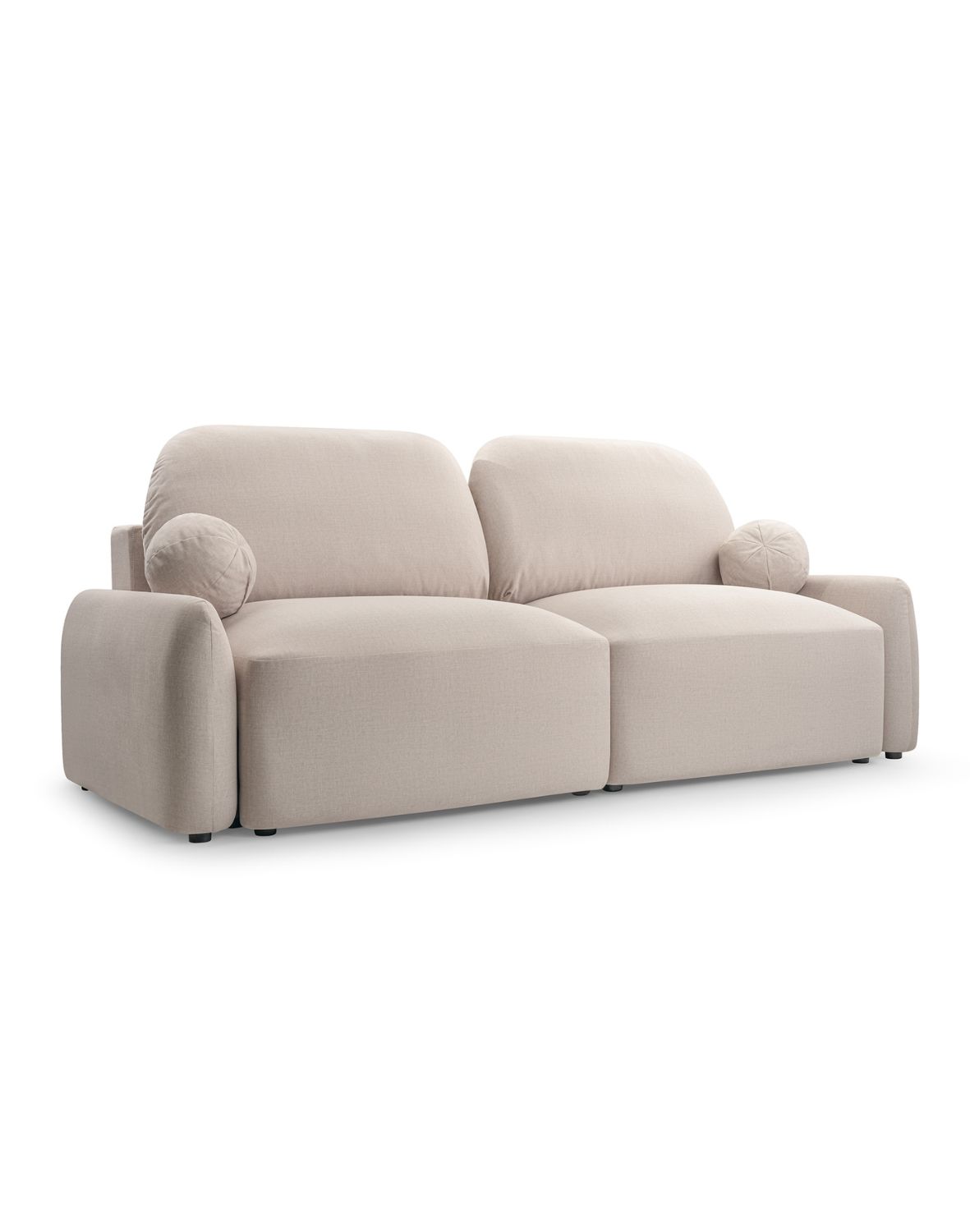 beżowa rozkładana sofa z legowiskiem dla pupila sevilla