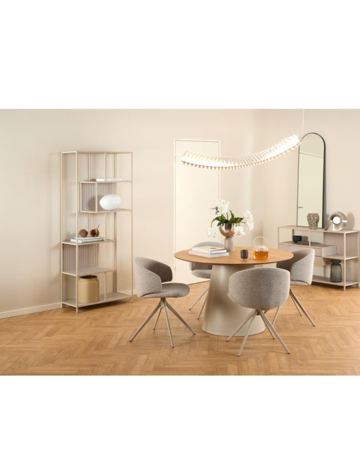 okrągły stół do jadalni soli 120 cm, dąb matowy (24816)