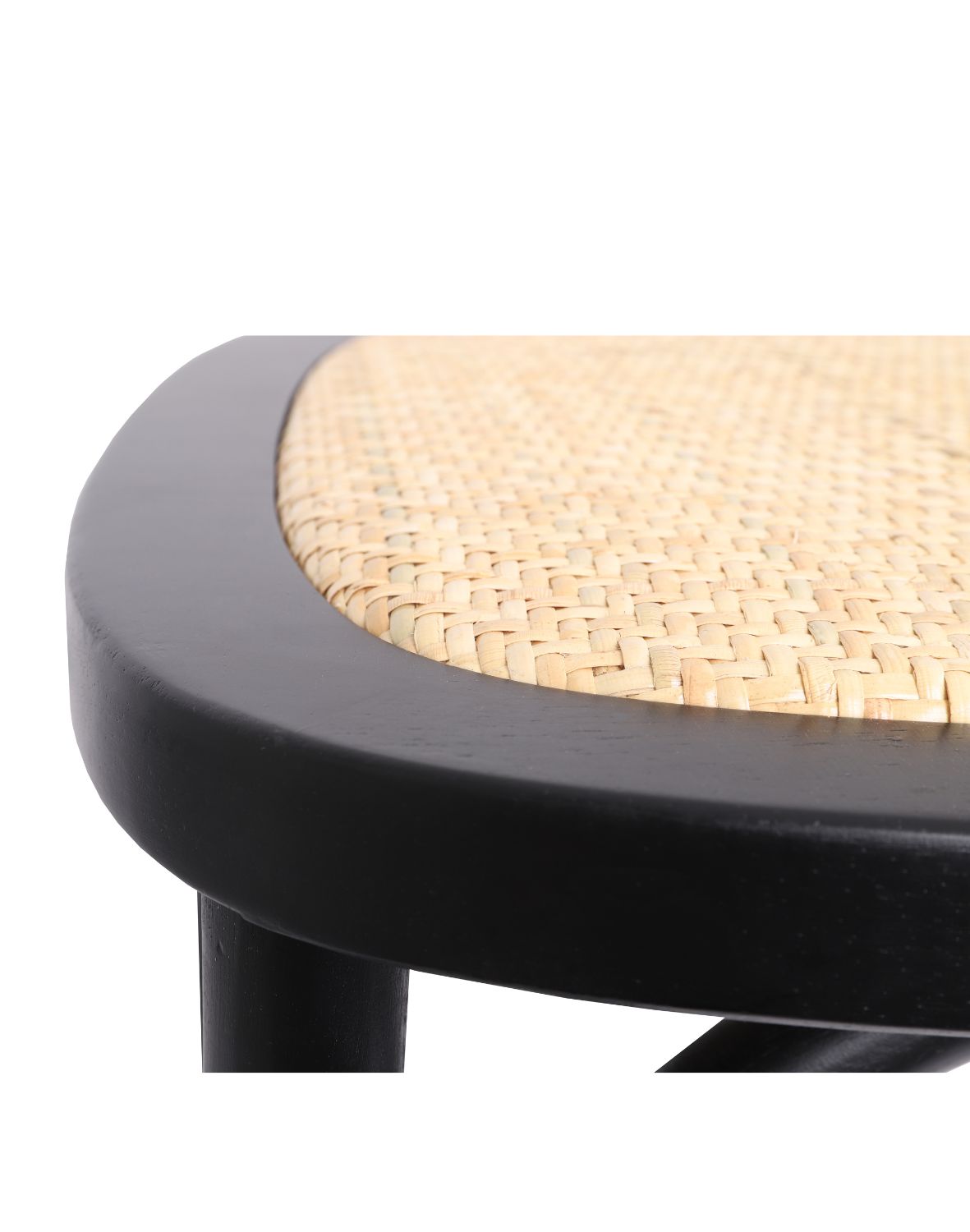 krzesło drewniane solido dark, rattan