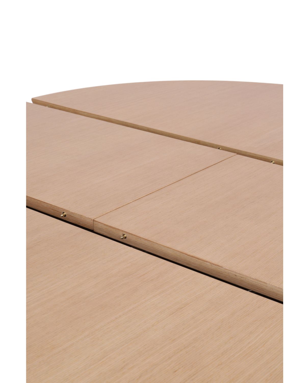 stół rozkładany, okrągły sorrento z lamelami, 120cm- 160 cm, naturalny dąb