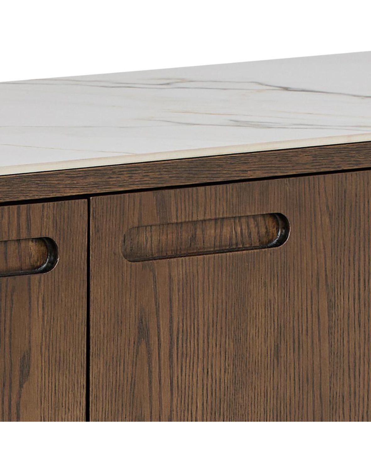 kredens southampton 160 cm, dąb dymiony i blat ceramiczny (24618)