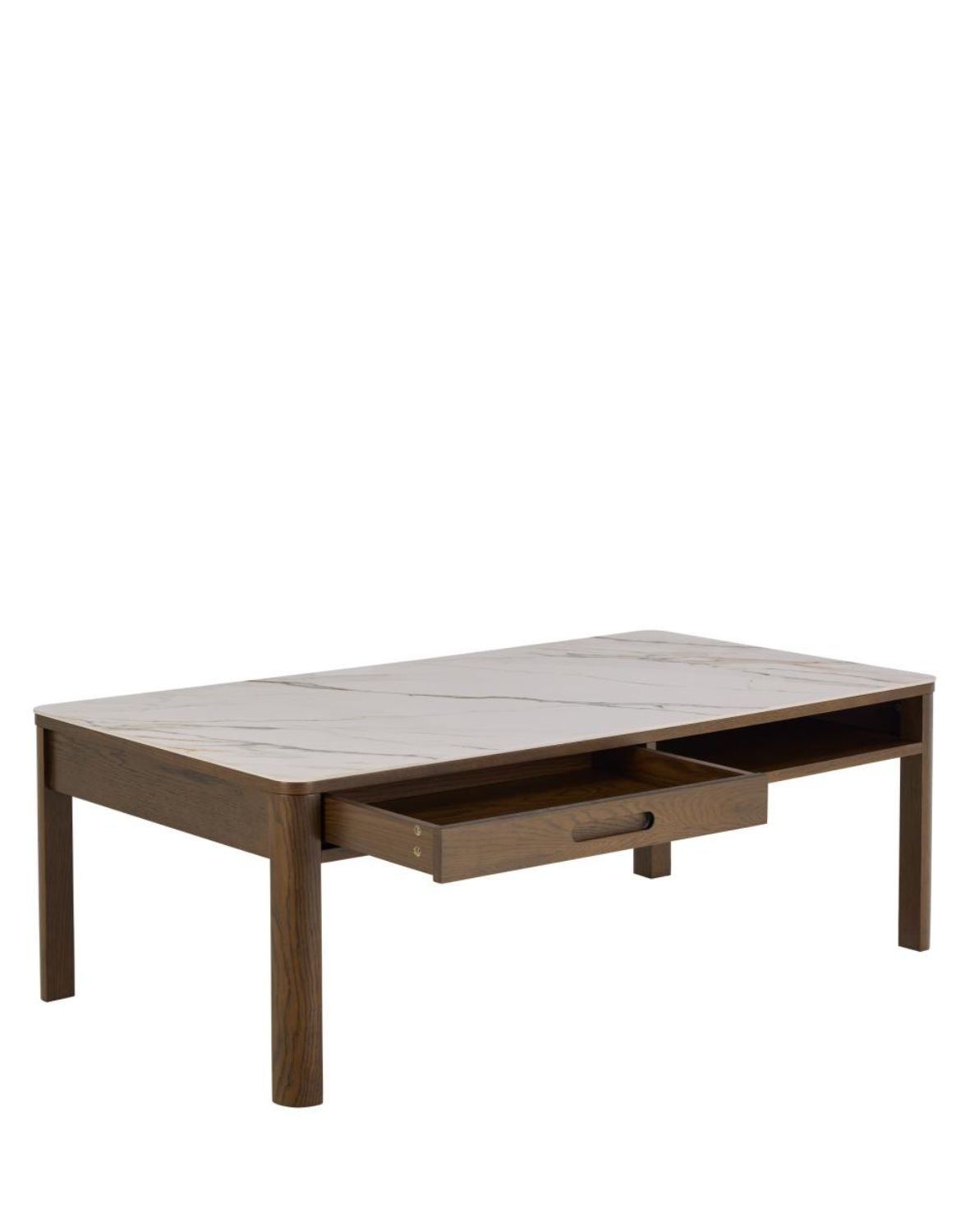 stolik kawowy southampton 130 cm, dąb dymiony i blat ceramiczny (10790)