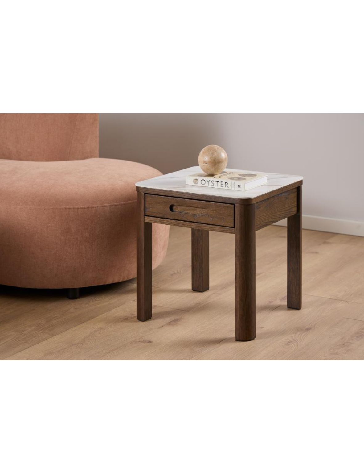 szafka nocna southampton, dąb dymiony i blat ceramiczny (10788)