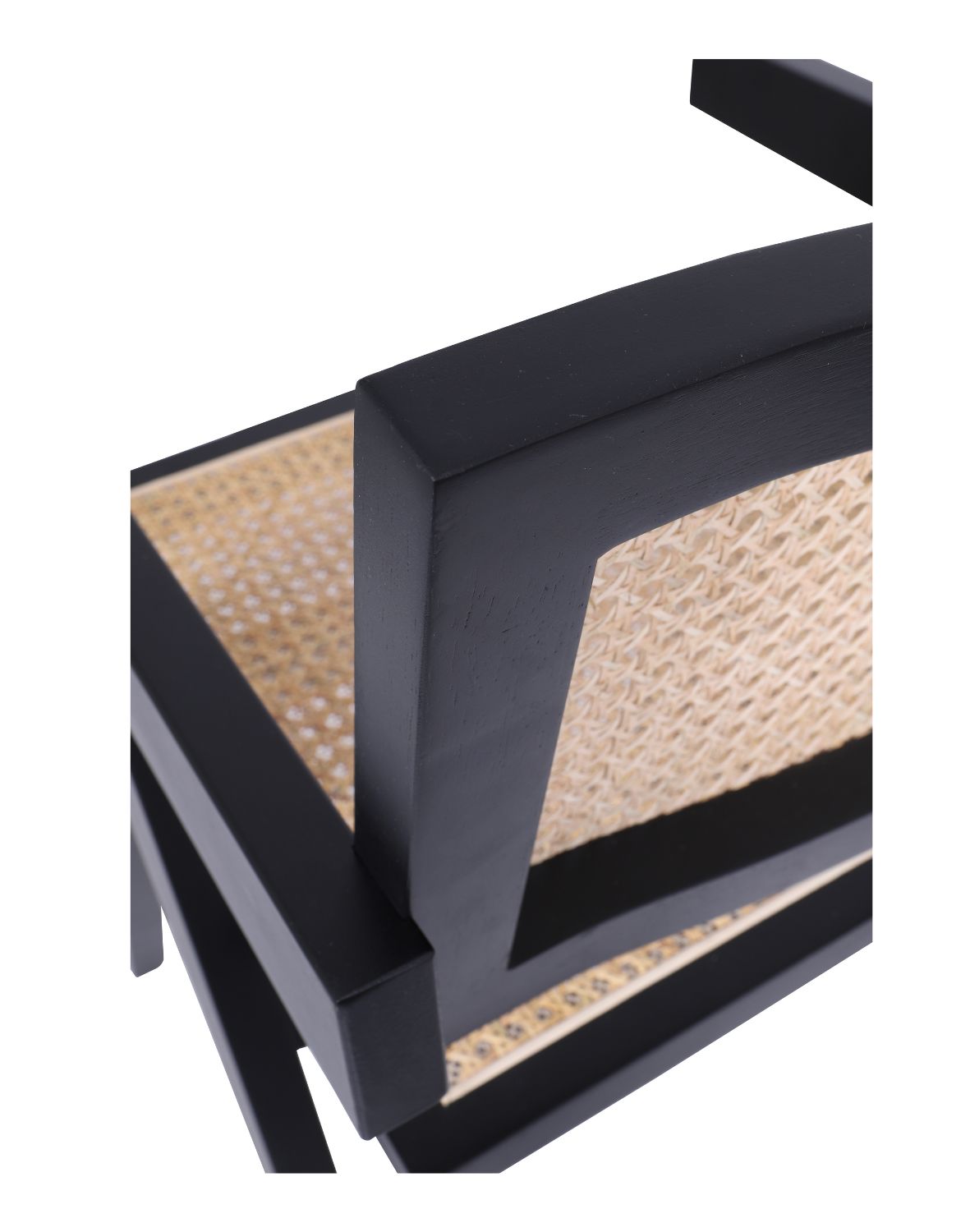 krzesło drewniane stella dark z plecionką wiedeńską, rattan