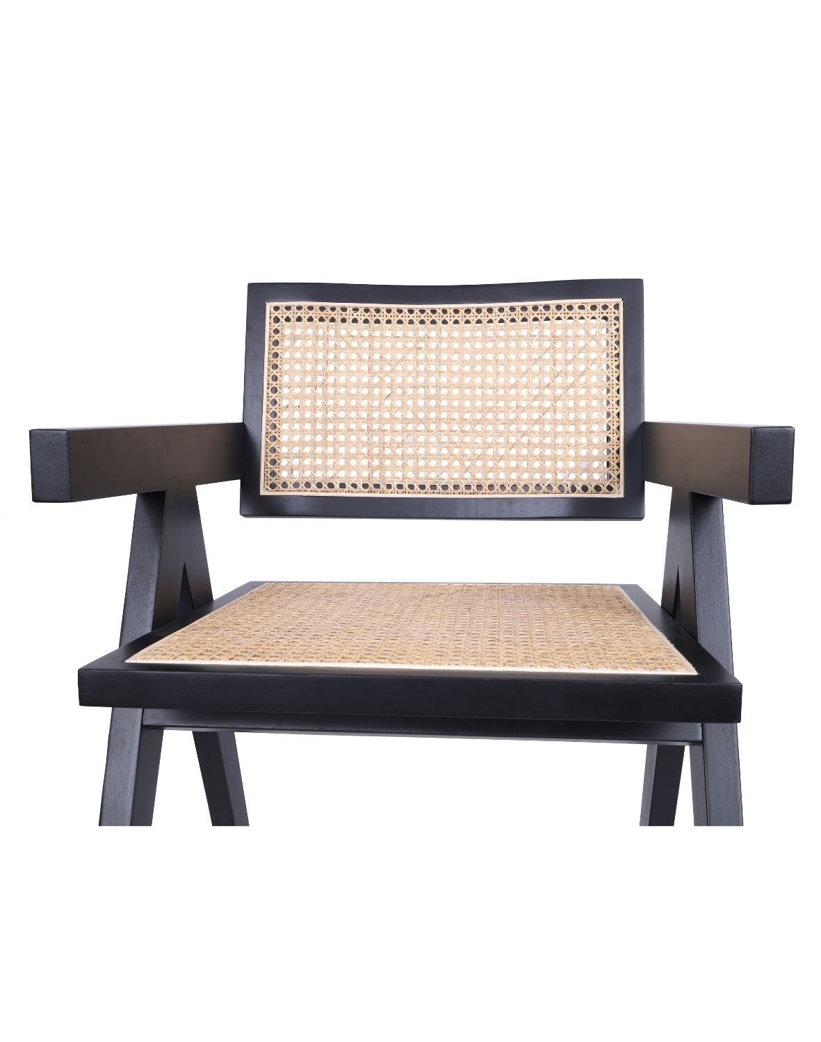 krzesło drewniane stella dark z plecionką wiedeńską, rattan