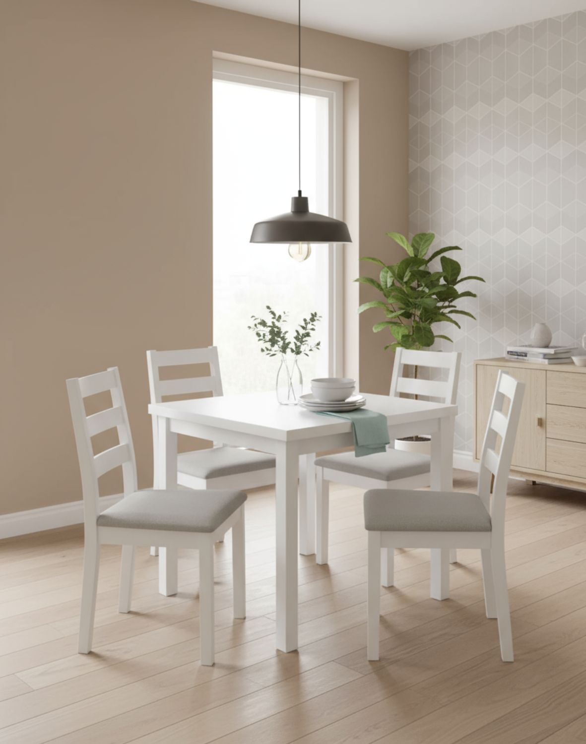 stol adam 90 65  bialy mat