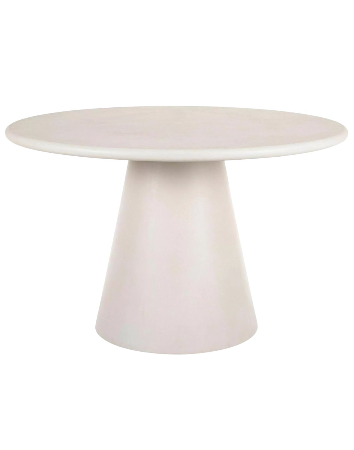 Stół okrągły Aurora 120 cm ecru, mikrocement