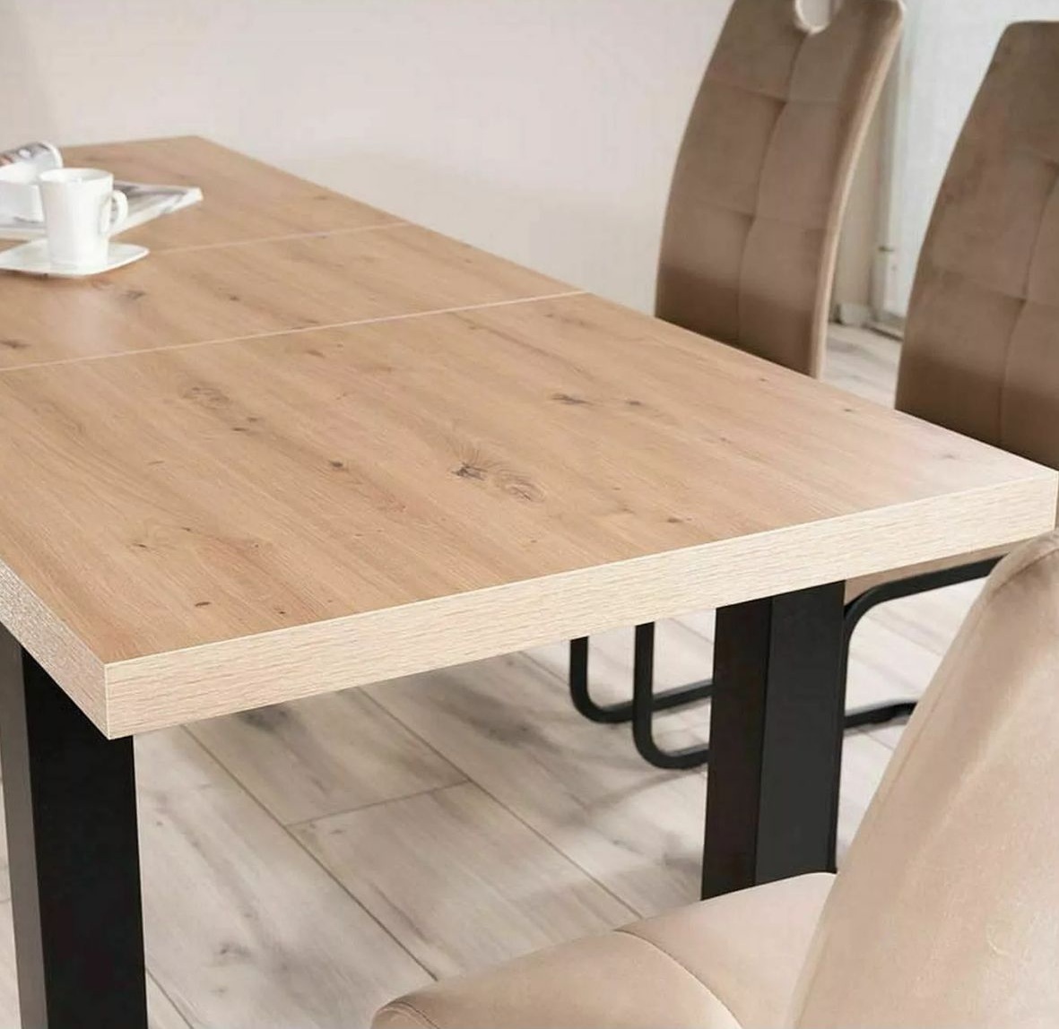 stol rozkladany presto dab artisan czarny