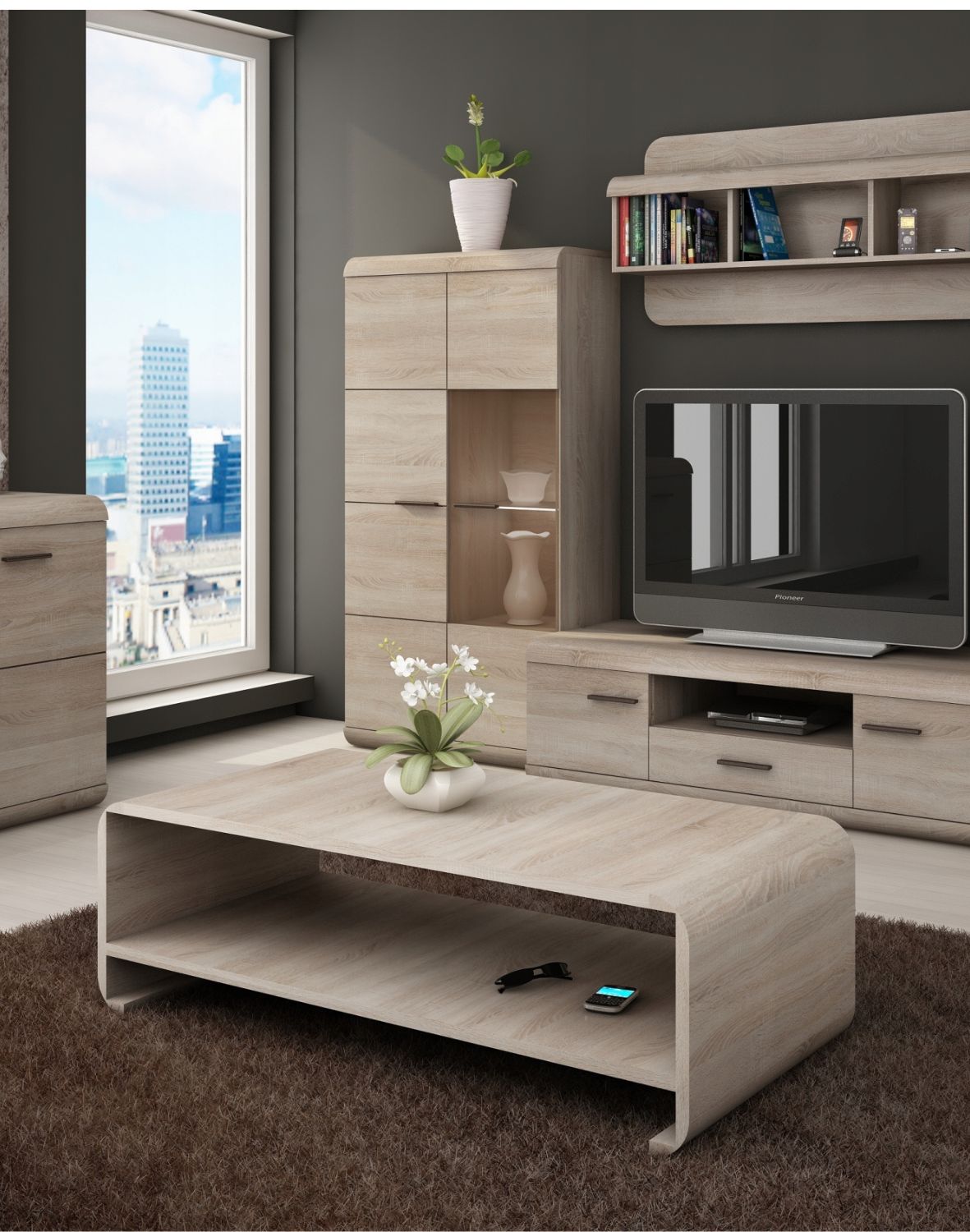 stolik kawowy link f dąb sonoma