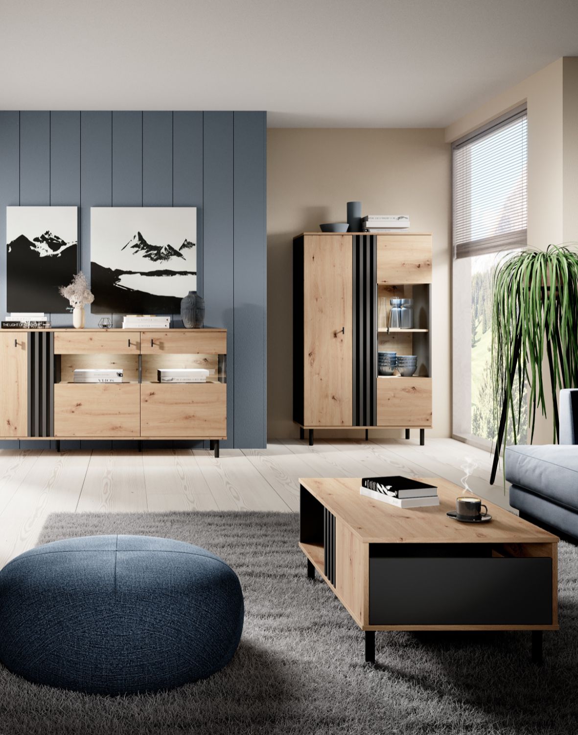 stolik kawowy z szufladą madis f