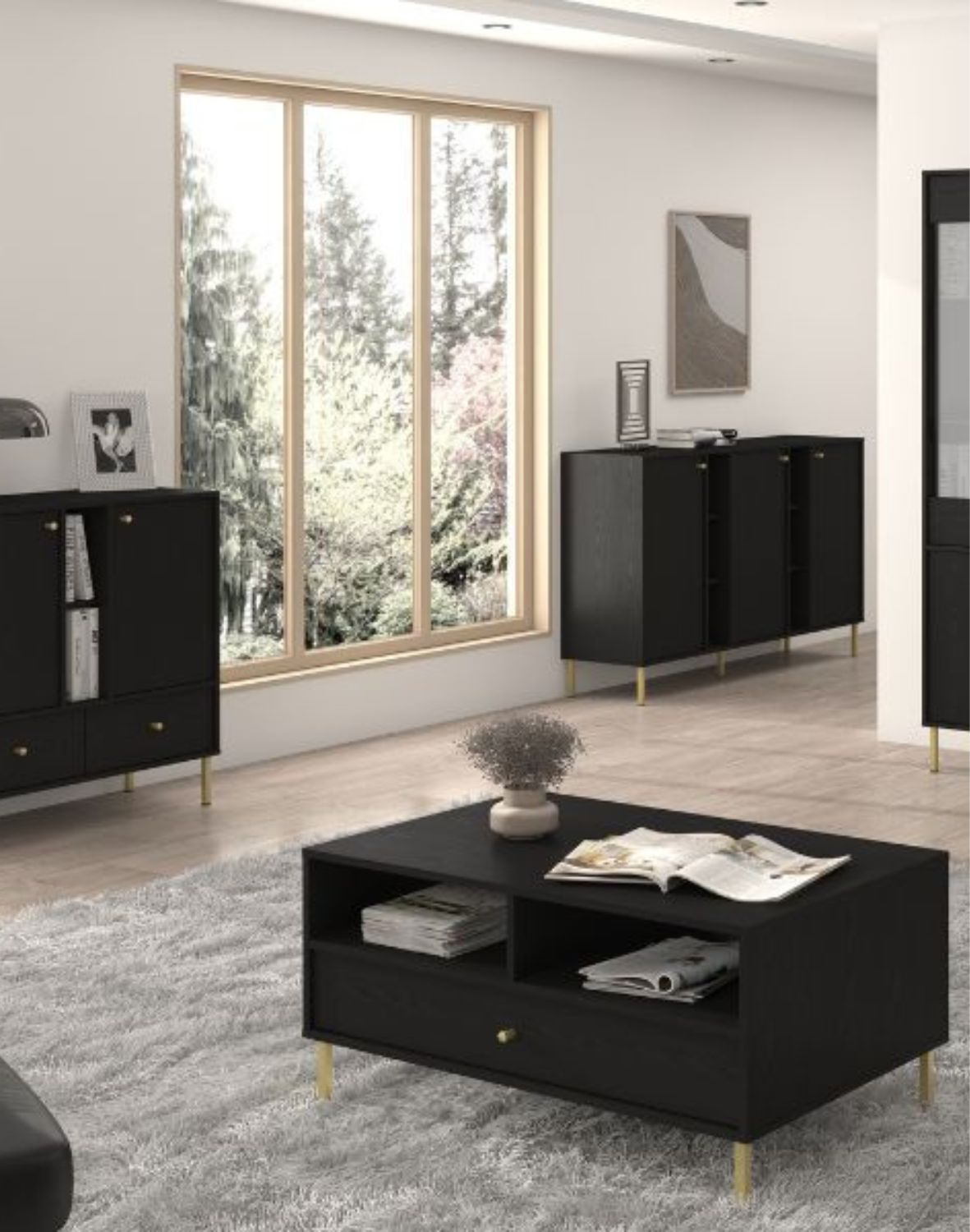 stolik kawowy tokyo 2 czarny