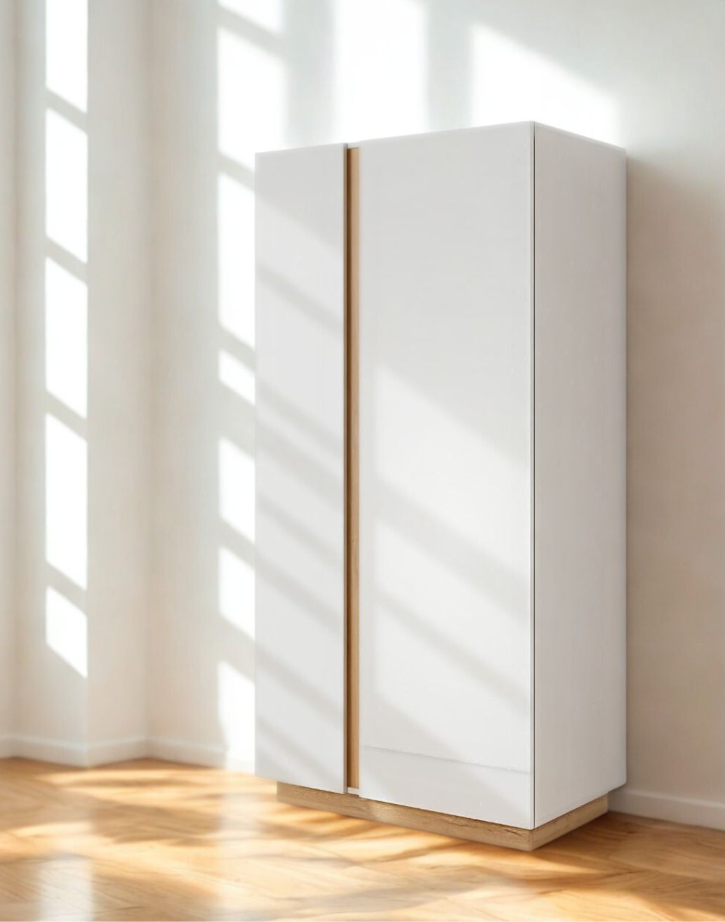 dwudrzwiowa szafa biała połysk arco a 96