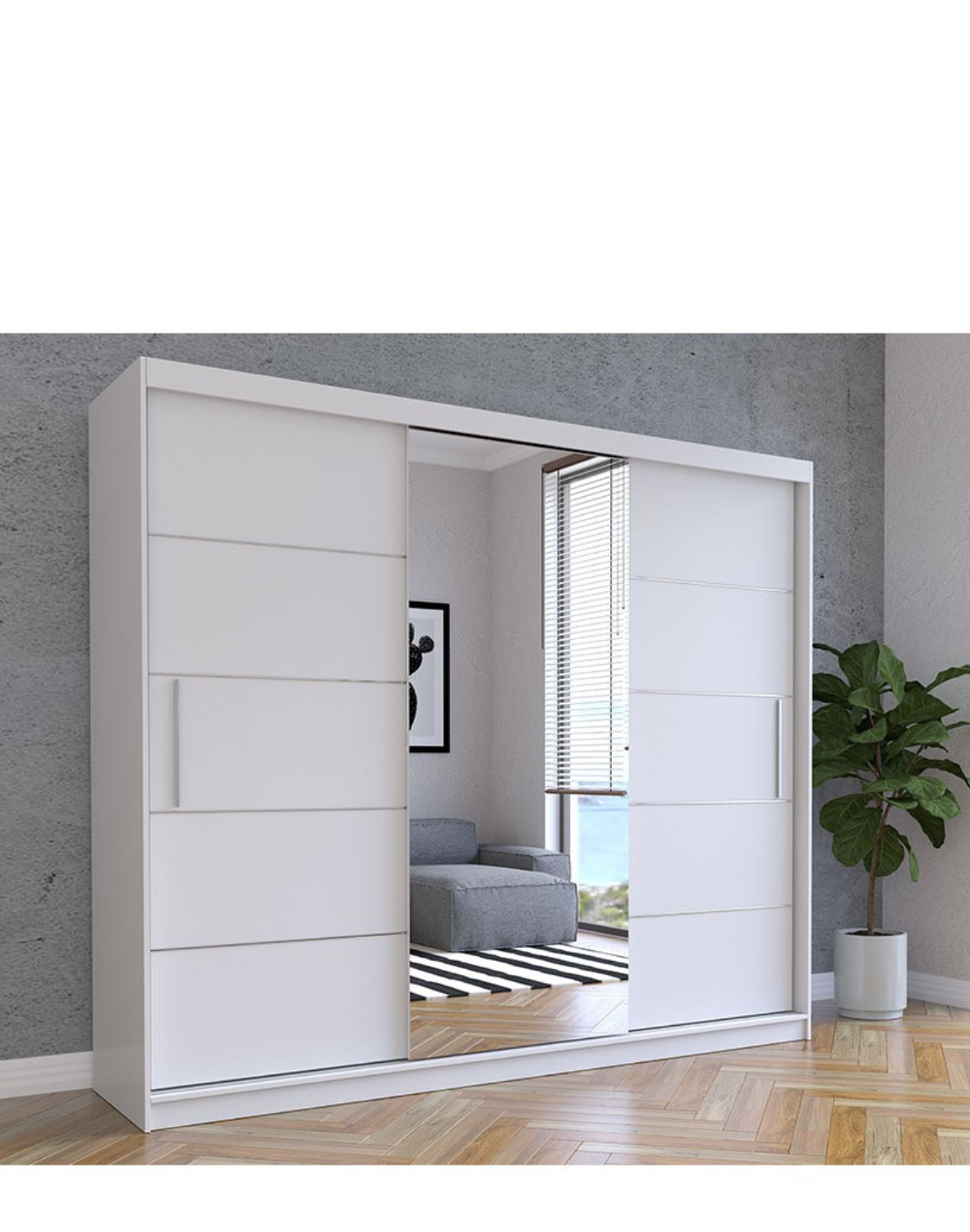 szafa przesuwna z lustrem alba