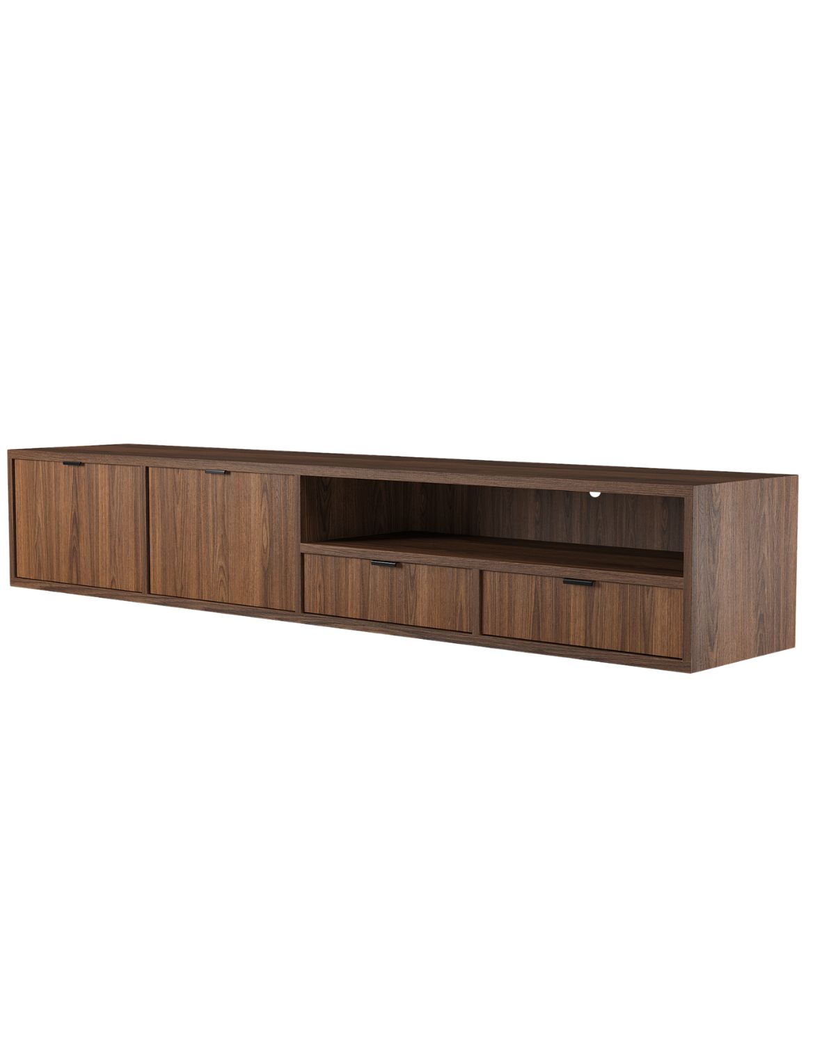 Szafka Wisząca RTV Edison Brown Warmia Walnut 200 cm