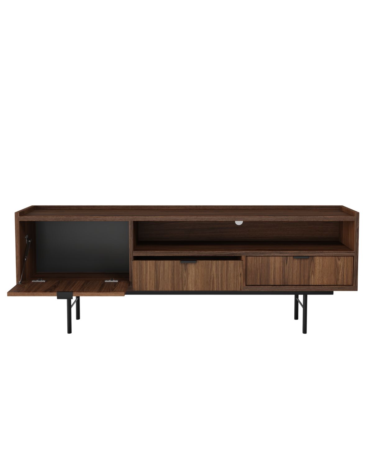 szafka rtv edison brown warmia walnut 150 cm