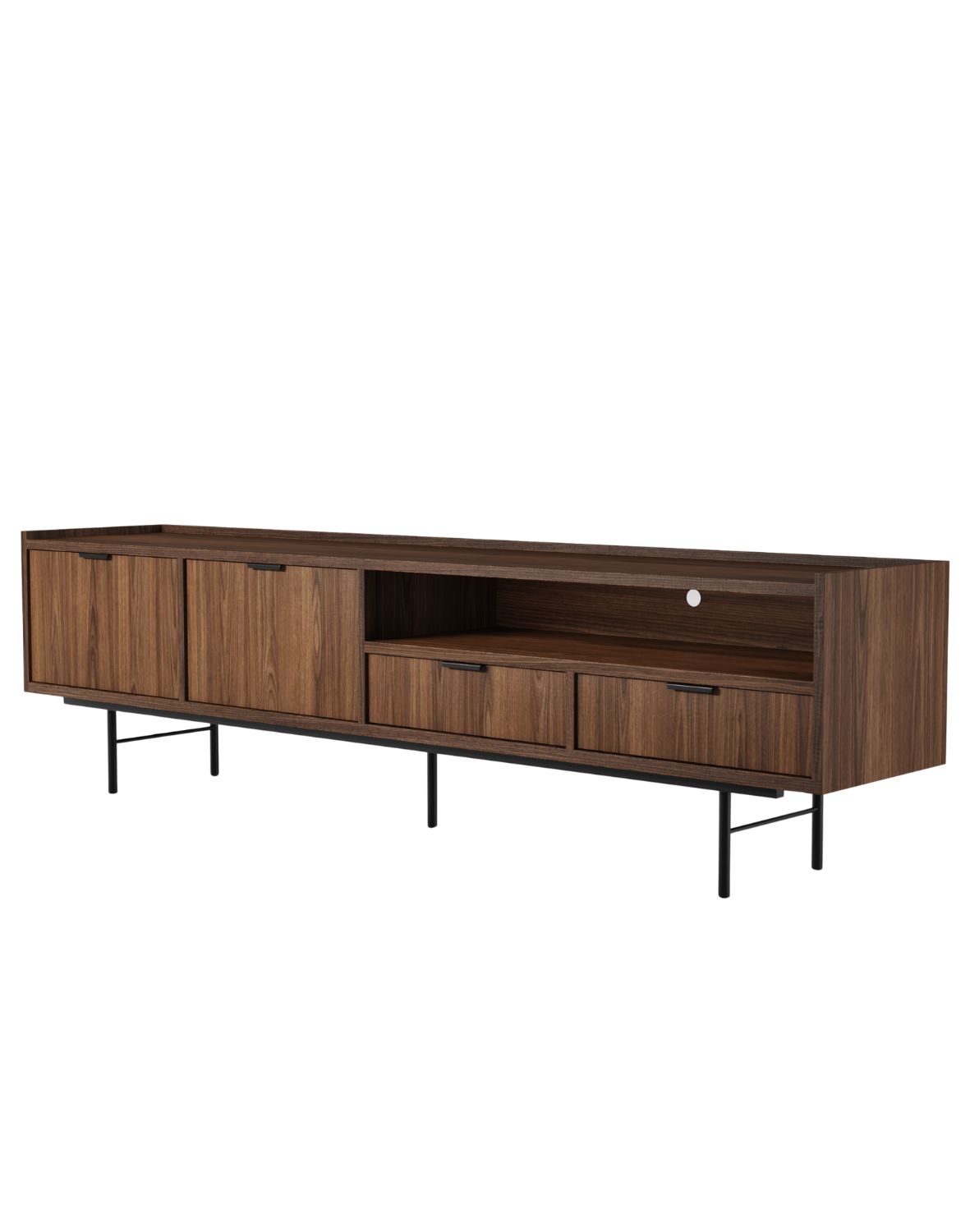 szafka rtv edison brown warmia walnut 200 cm