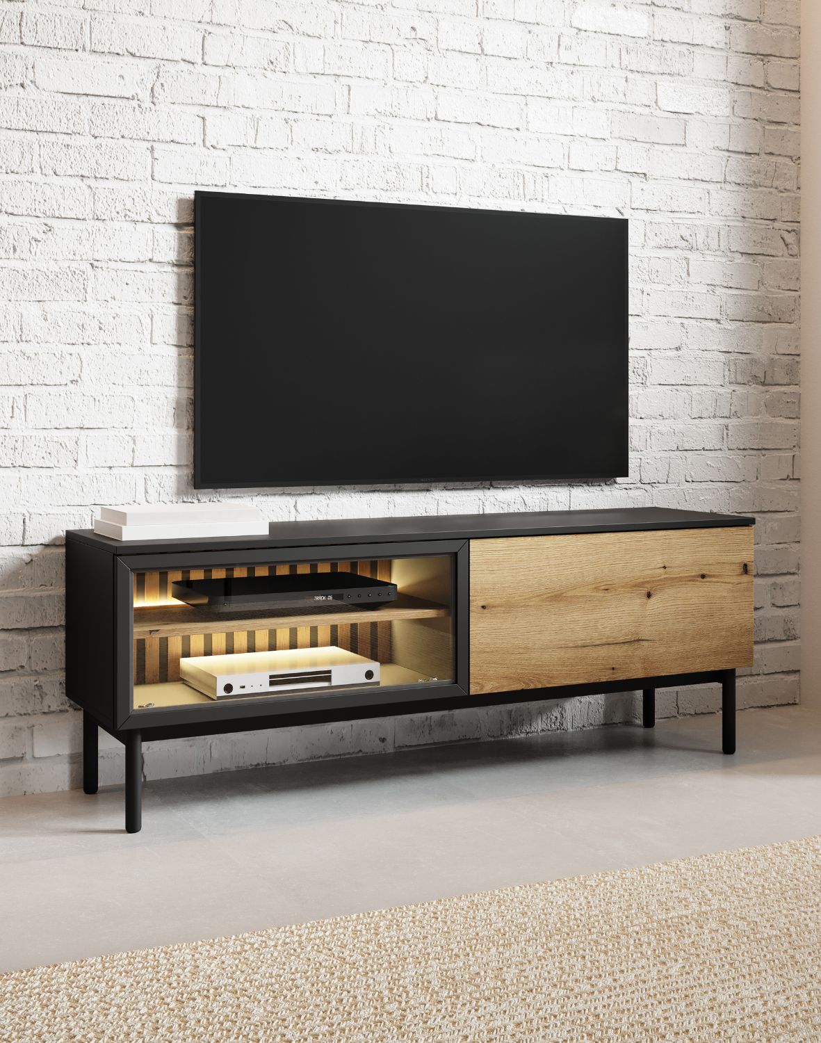 szafka rtv na nóżkach lang e 150 2d