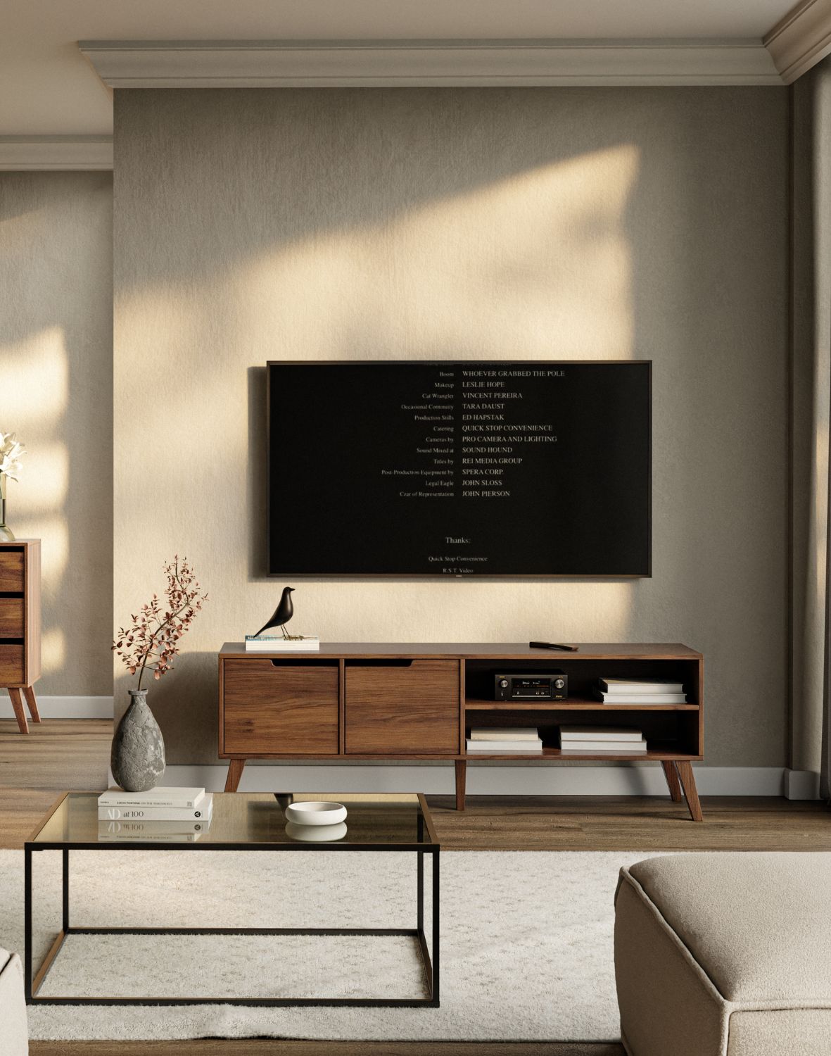 szafka rtv nordelo warm walnut 160