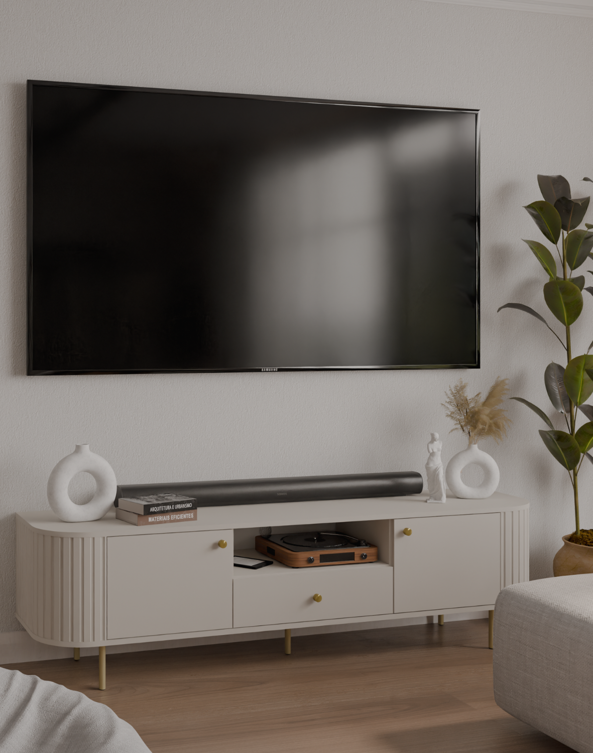 szafka rtv ovalio bez piaskowy 2f1s typ 321