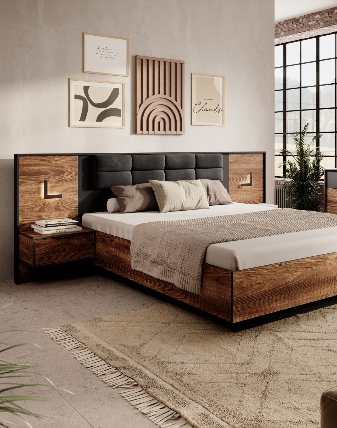 zestaw szafek nocnych milton