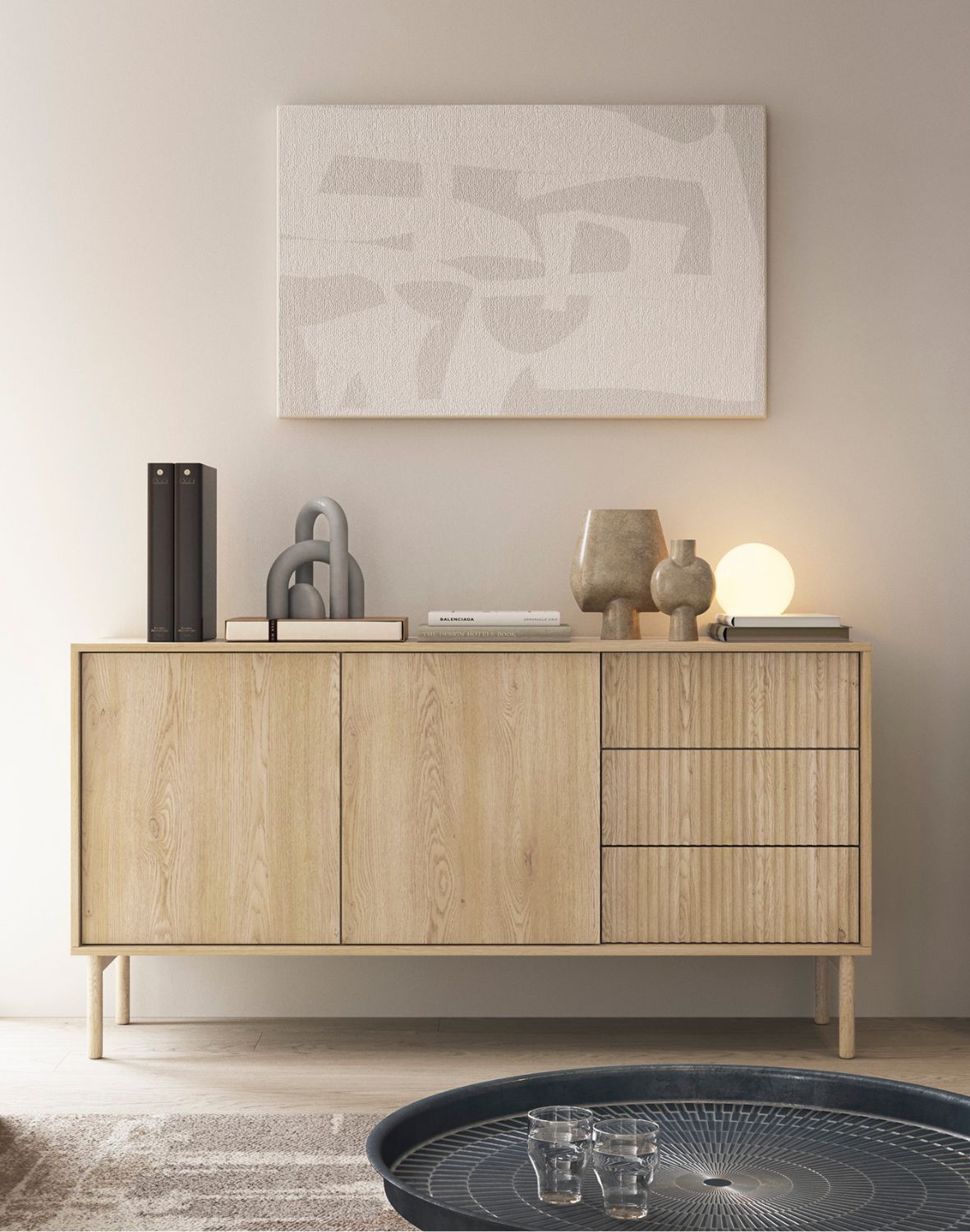 szeroka komoda tavo b dąb cremona