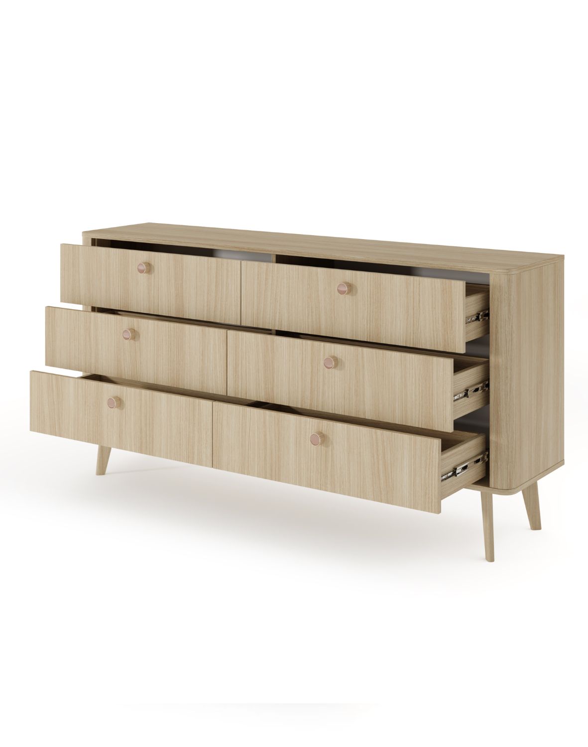 szeroka komoda z 6 szufladami viki