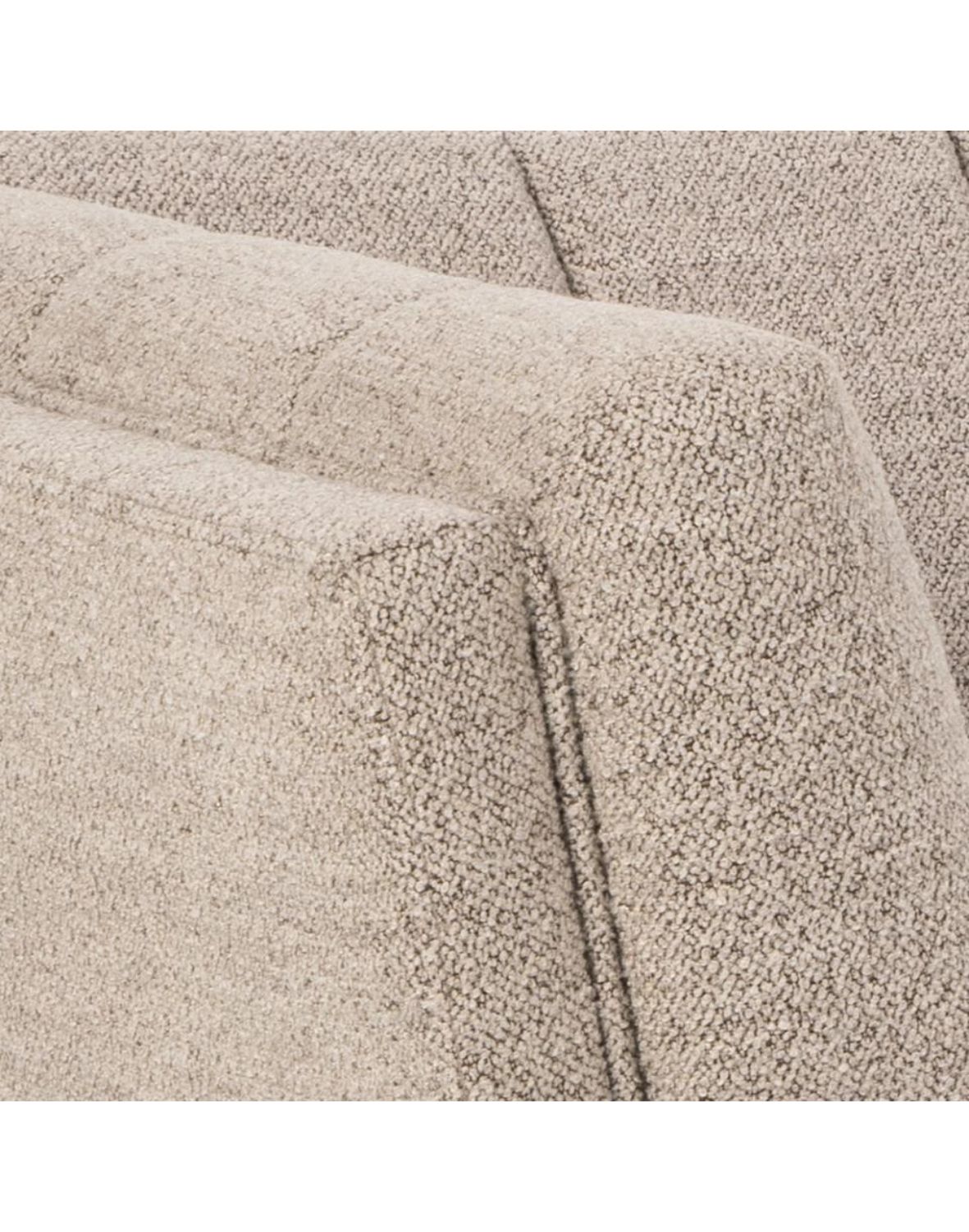 sofa tampa 3-osobowa, beżowa bouclé, elegancki design (97784)