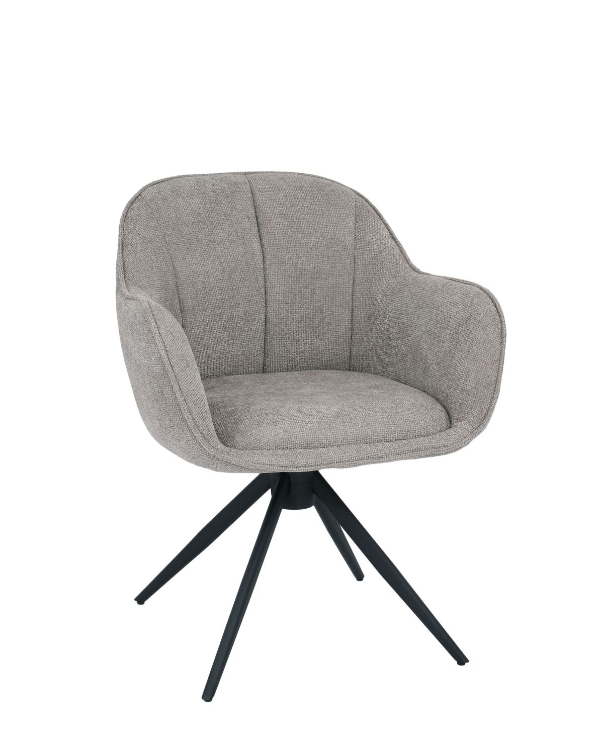 krzesło obrotowe do jadalni tessa, ciemnobeżowe